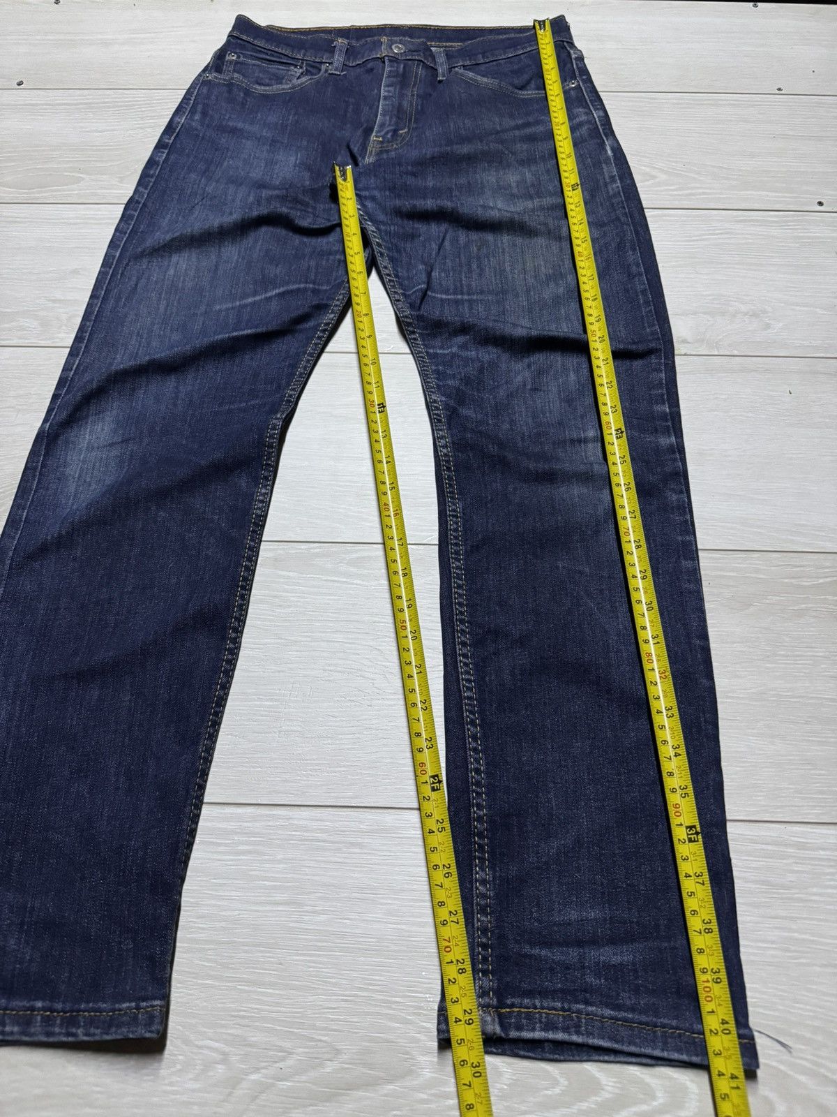 Levi's Vintage Levis 502 Y2K Blue Wash Distressed Skinny Jeans Size US 30 / EU 46 - 13 Thumbnail