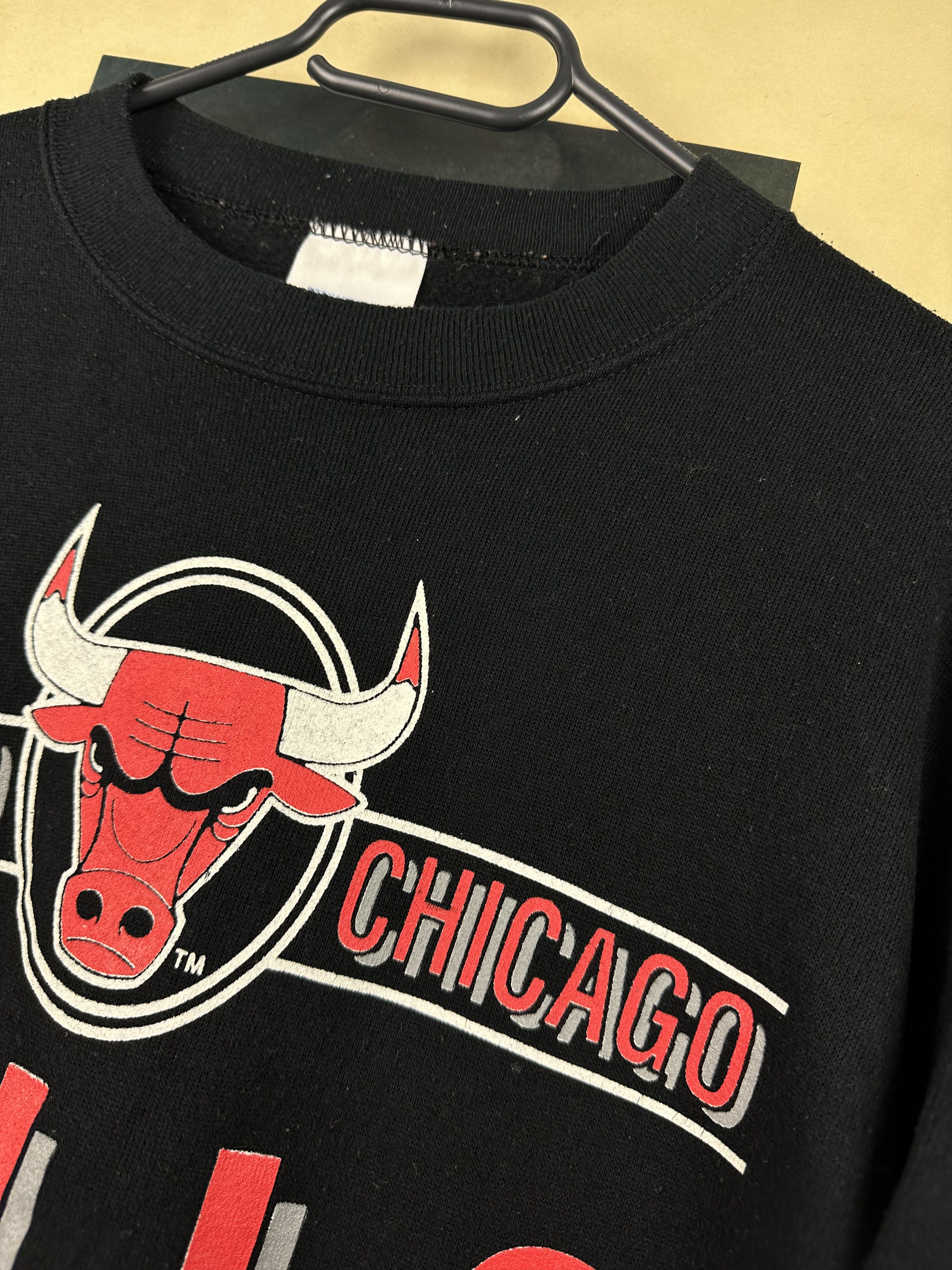 NBA × Vintage Vintage 1990 Chicago Bulls Sweatshirt Jordan NBA Rare Size US XL / EU 56 / 4 - 4 Thumbnail