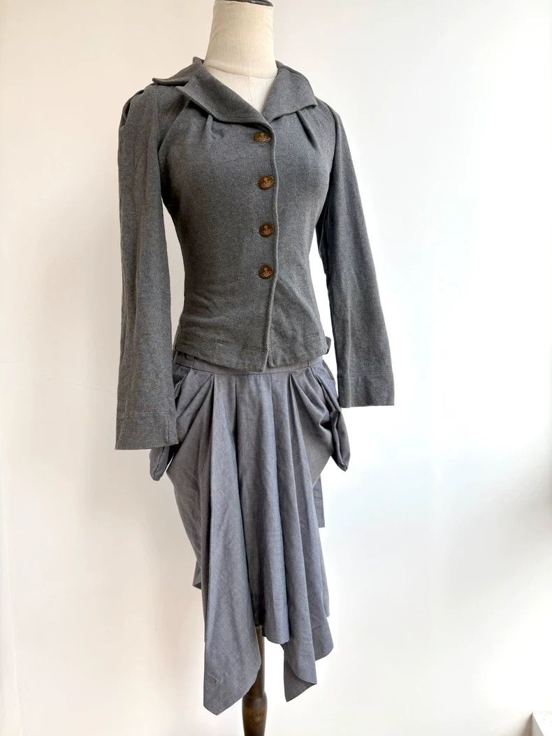 Vivienne Westwood Vivienne Westwood Grey overcoat Size XS / US 0-2 / IT 36-38 - 2 Thumbnail