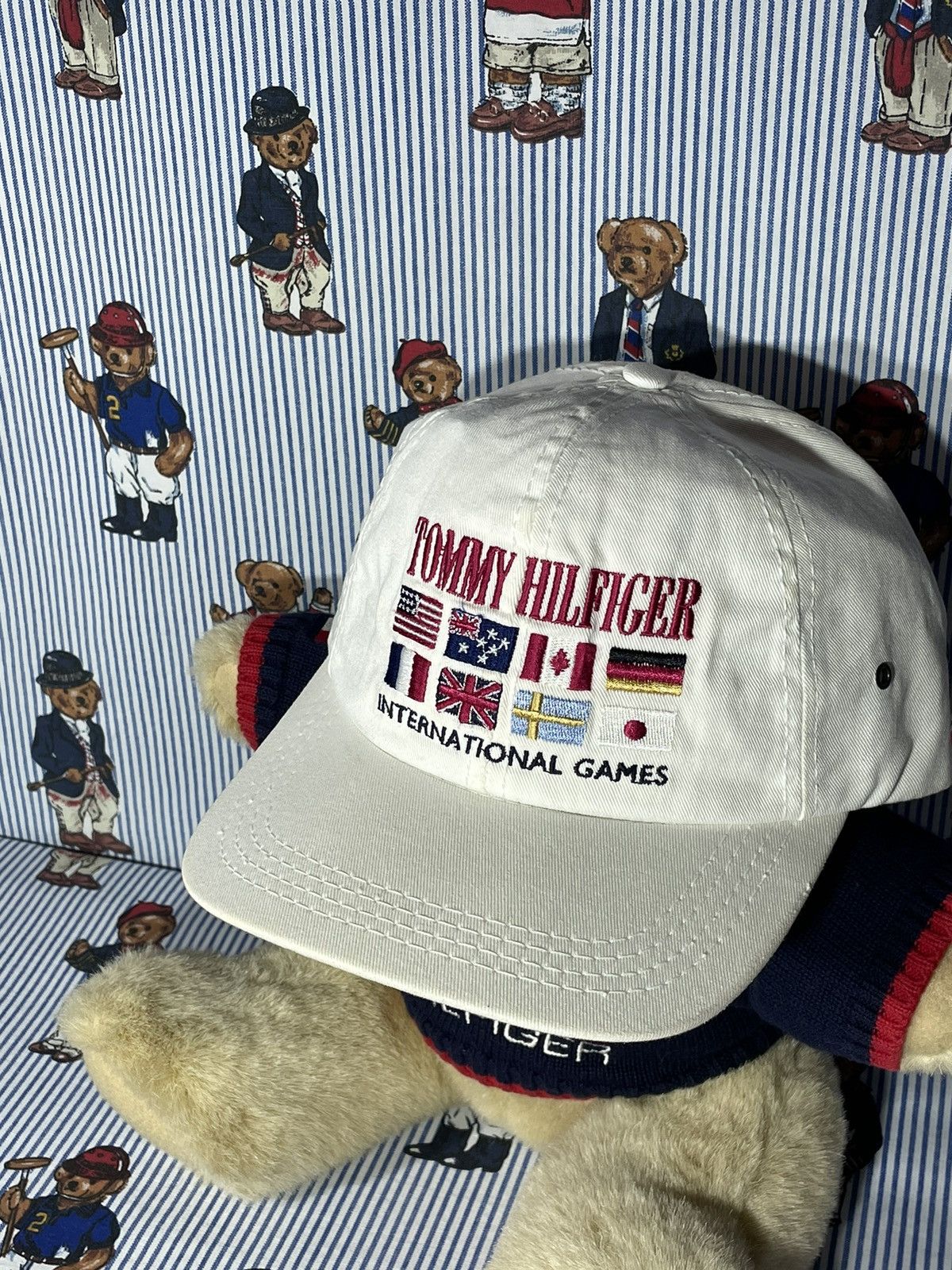 Tommy Hilfiger × Vintage Cap Tommy Hilfiger International Games OG Vintage 90’s Size ONE SIZE - 2 Thumbnail
