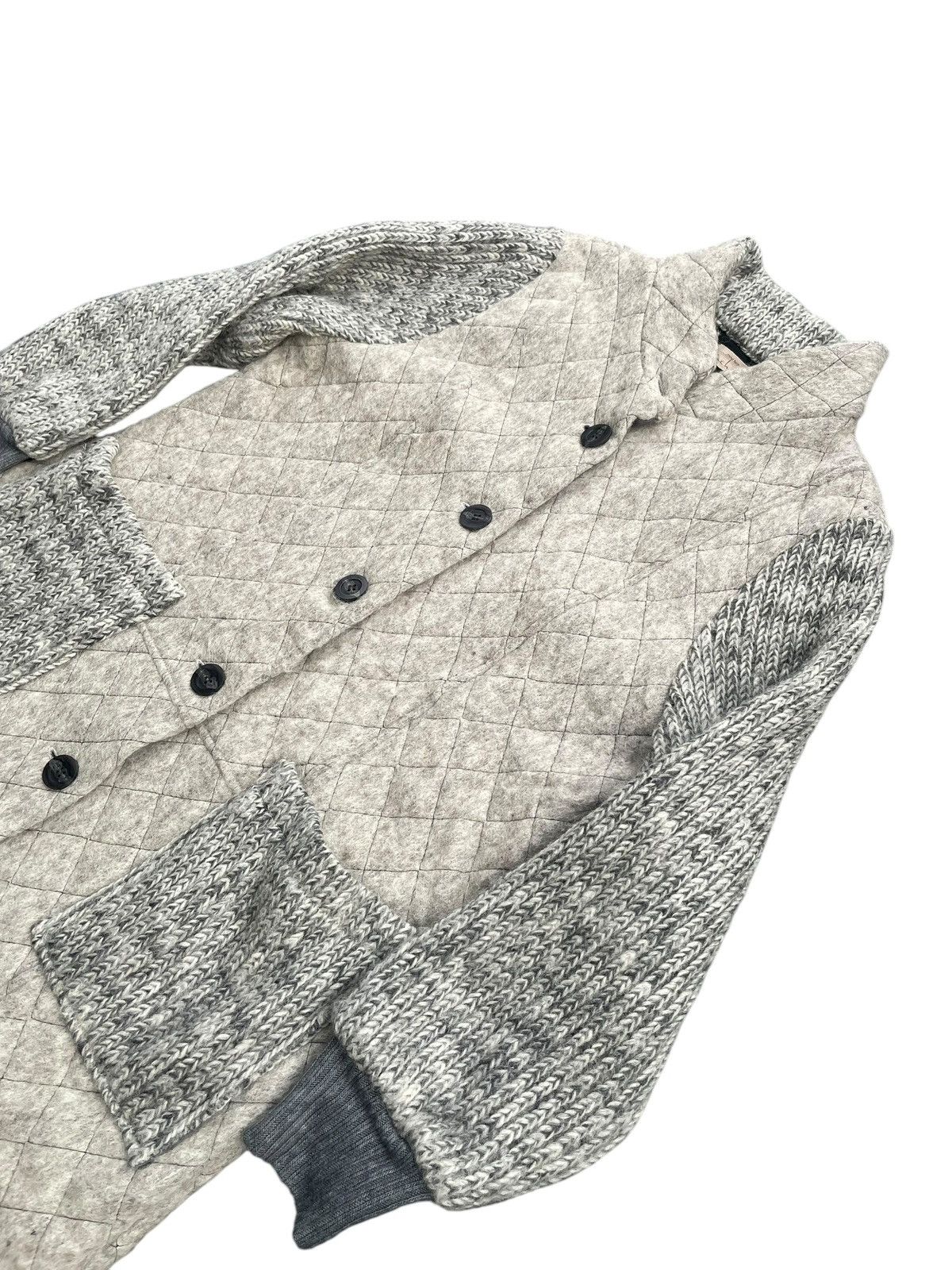 Japanese Brand Mind Form Acha Mohair Quilted Jacket Size S / US 4 / IT 40 - 2 Thumbnail