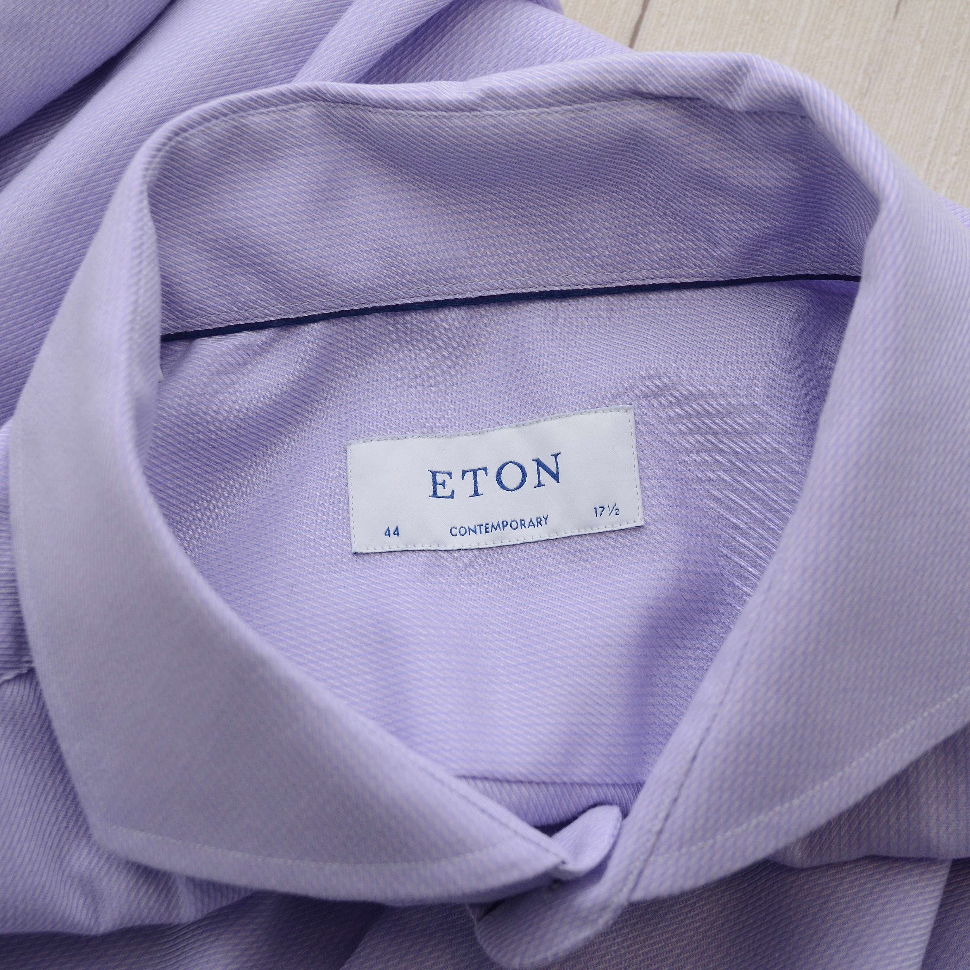 Eton Eton Contemporary Twill Formal Button Up Long Sleeve Shirt Size US L / EU 52-54 / 3 - 11 Thumbnail