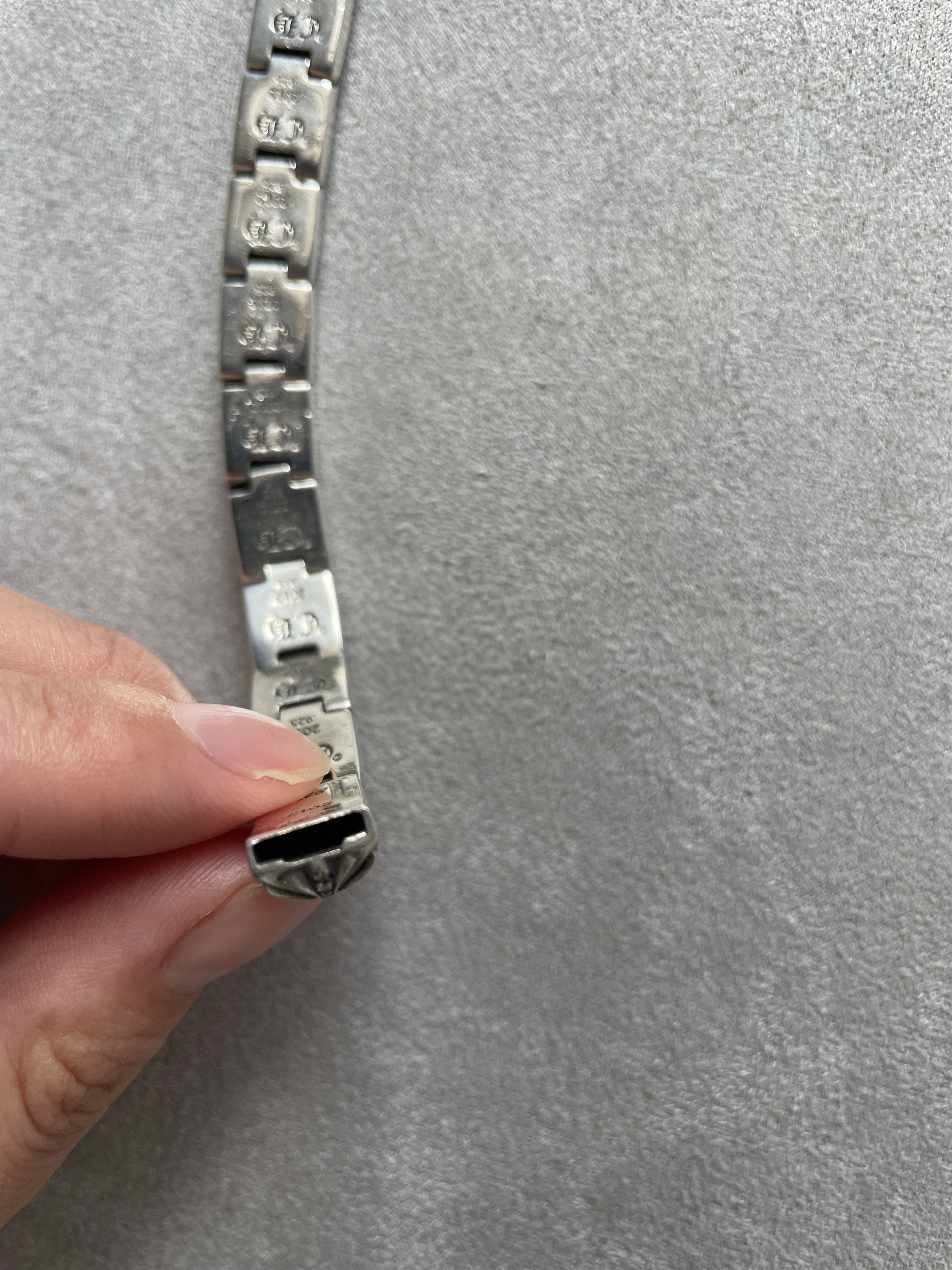 Chrome Hearts Chrome Hearts Silver Diamonds Pyramid Hinged Plus Bracelet Size ONE SIZE - 15 Thumbnail