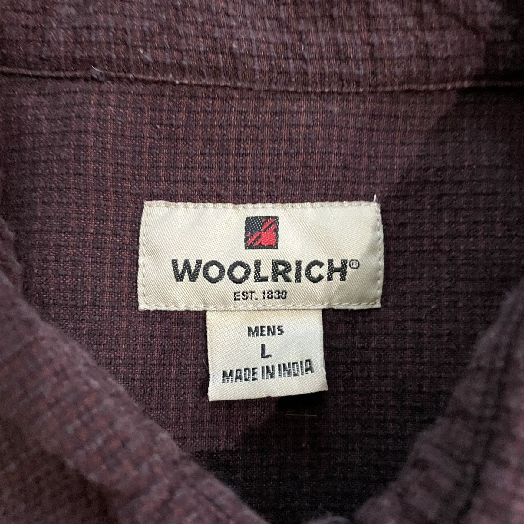 Vintage Woolrich Button-Up Shirt Long Sleeve Mens Size L Brown 2 Pocket Button-Down Shirt Mens L Brown Woolrich Size US L / EU 52-54 / 3 - 4 Thumbnail