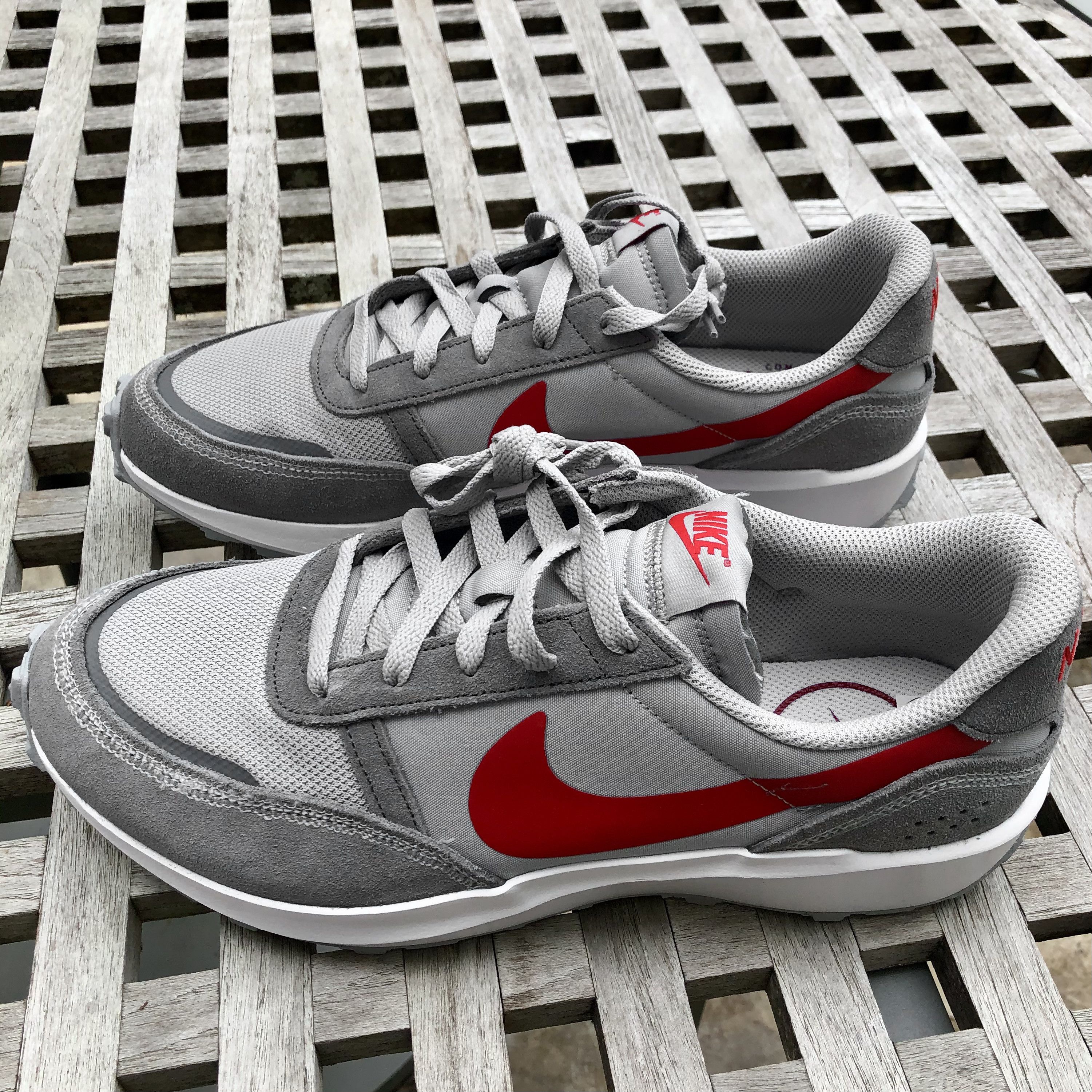 Nike Nike Waffle Nav Gray Red Sneakers Shoes Sz 9.5 Size US 9.5 / EU 42-43 - 3 Thumbnail