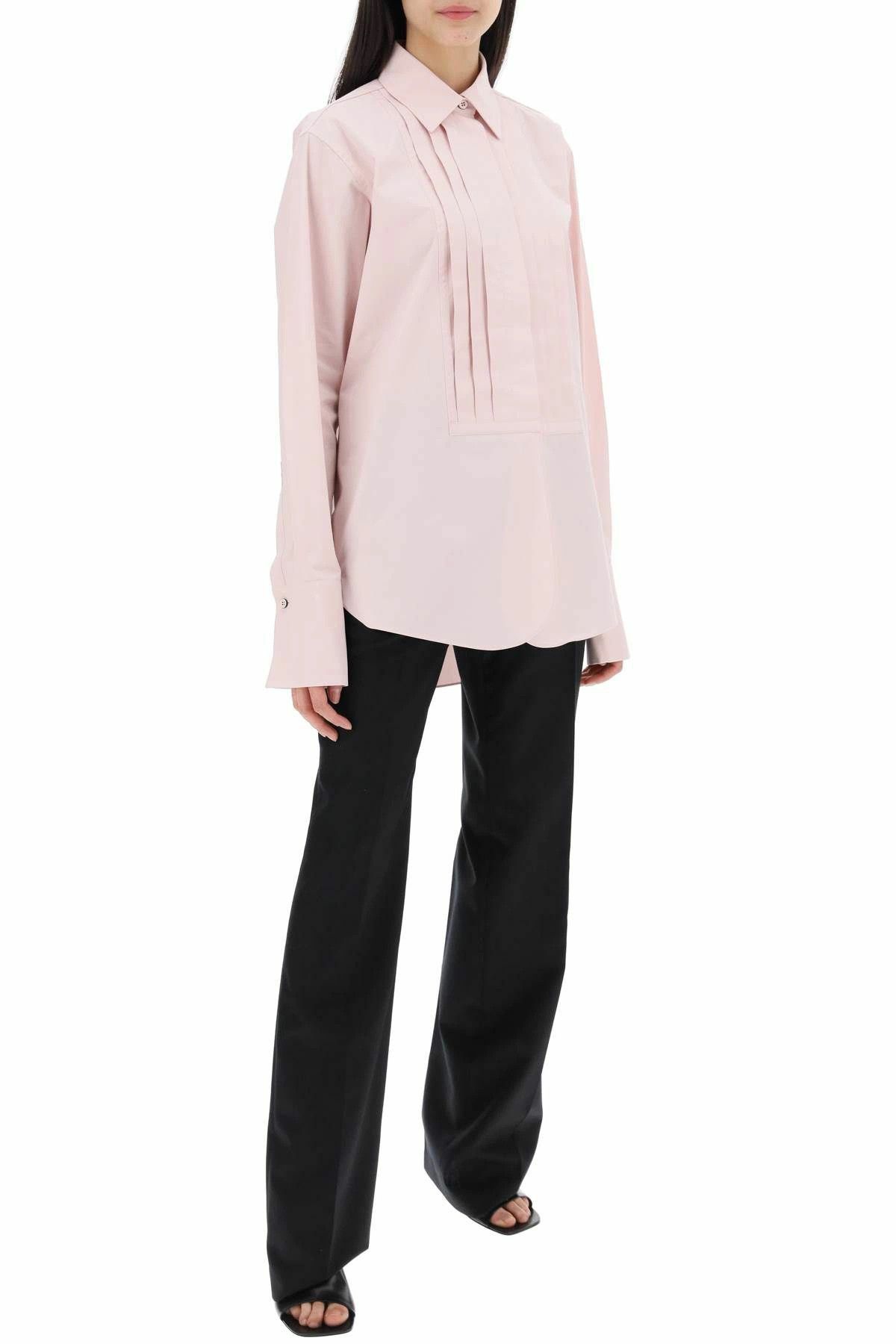 Jil Sander o1y1025 Solid Color Shirt in Pink Size M / US 6-8 / IT 42-44 - 5 Thumbnail