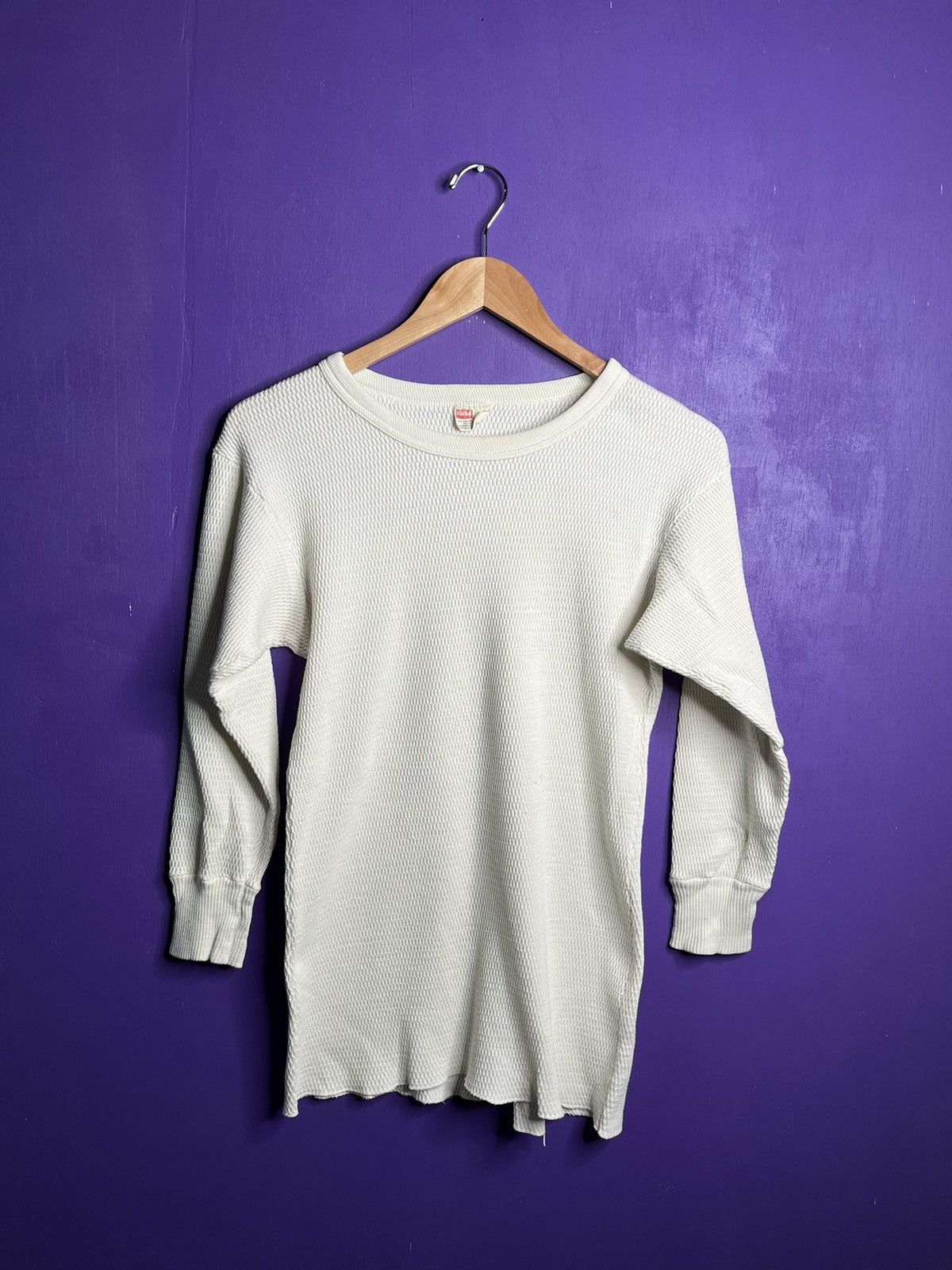 Hanes × Vintage Vintage 60s Hanes thermal long-sleeve t-shirt Size US M / EU 48-50 / 2 - 1 Thumbnail