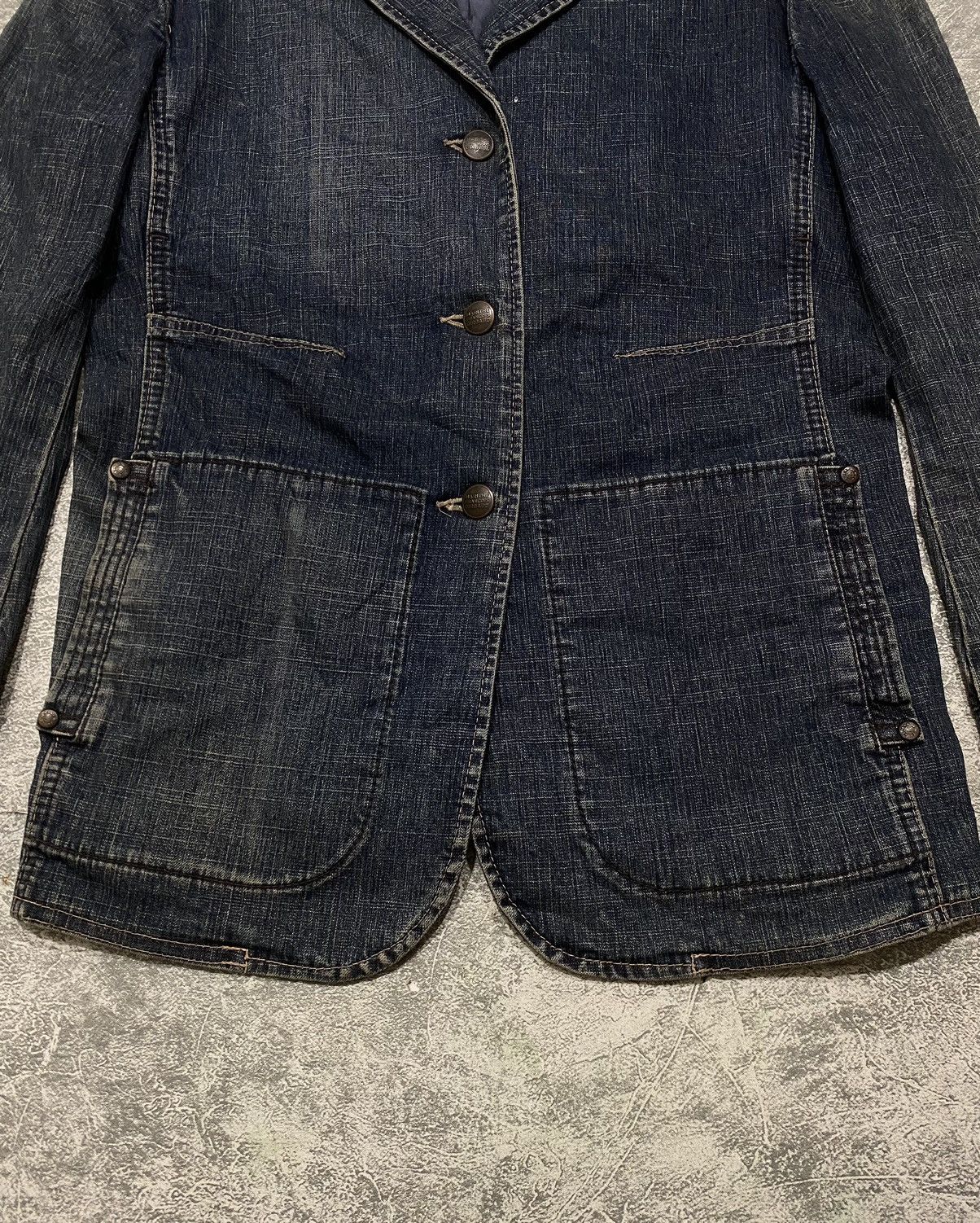 Marithe + Francois Girbaud Marithe Francois Girbaud Vintage Blazer Denim Size S / US 4 / IT 40 - 5 Thumbnail
