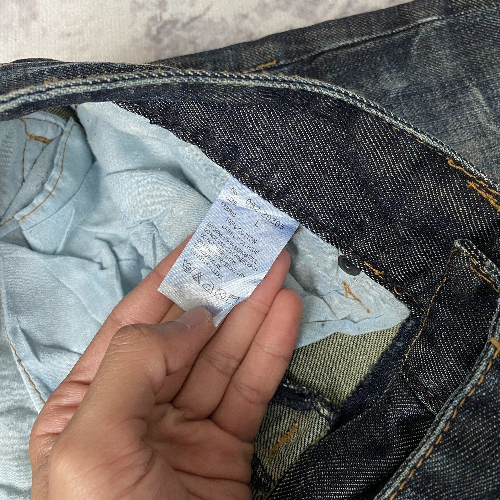 If Six Was Nine × Le Grande Bleu (L.G.B.) × semanticdesign Semantic Design Punk Zipper Denim Jeans Size US 33 - 8 Thumbnail
