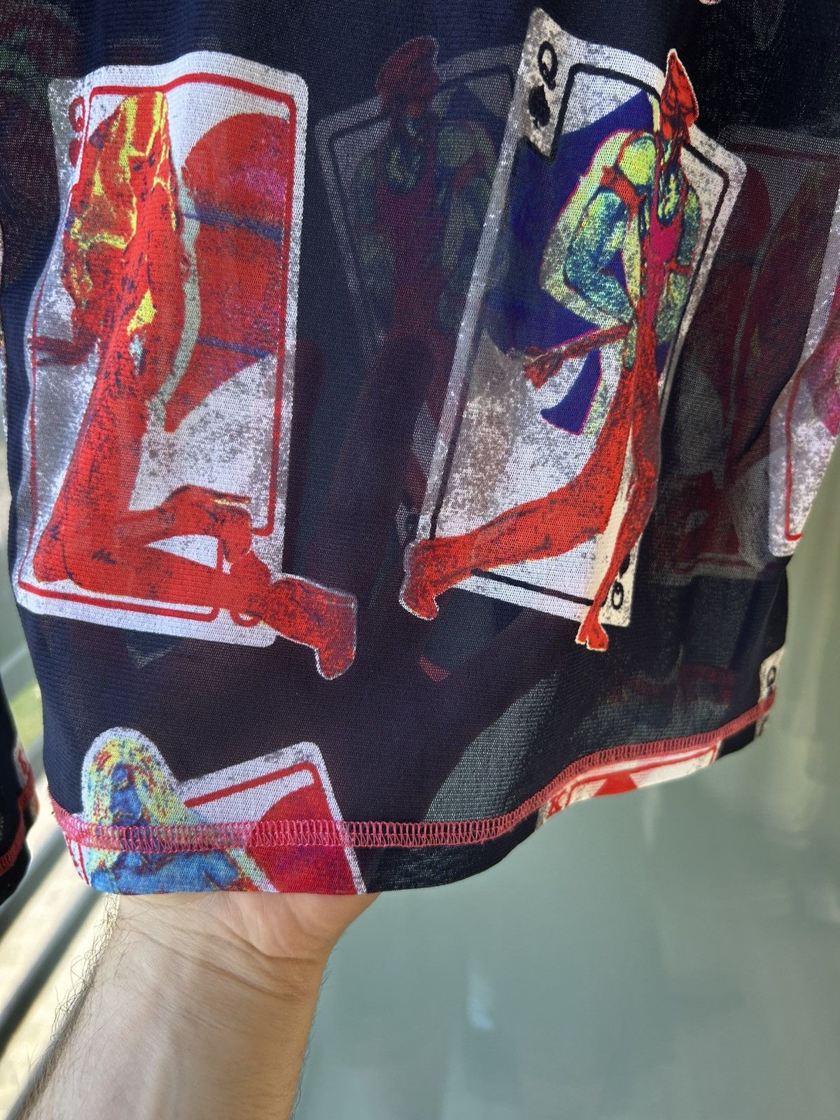 Jean Paul Gaultier Jean Paul Gaultier Erotic Poker Casino Card Mesh Top rare Size XS / US 0-2 / IT 36-38 - 4 Thumbnail