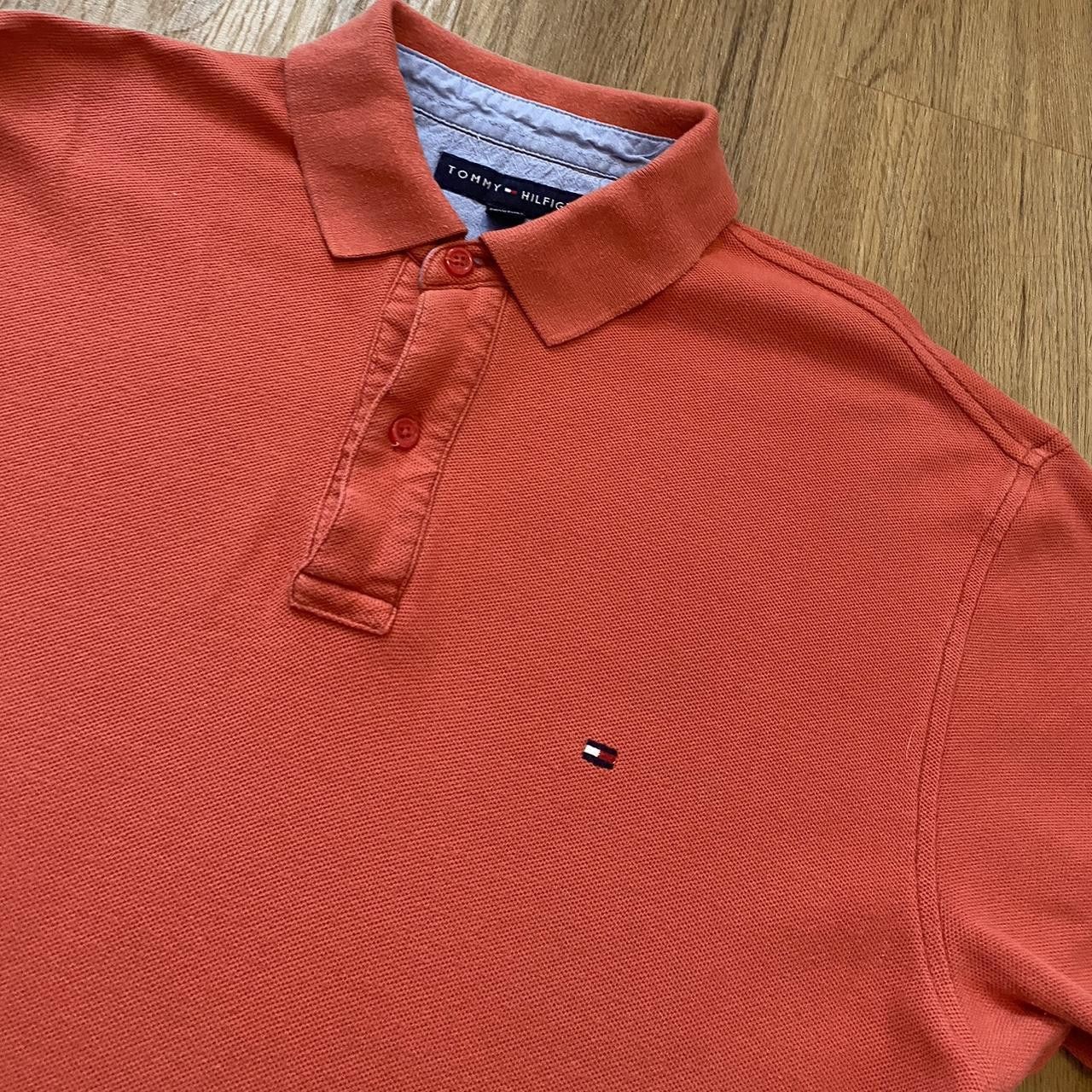 Tommy Hilfiger Tommy Hilfiger orange polo shirt Premium Gym Size US M / EU 48-50 / 2 - 3 Thumbnail