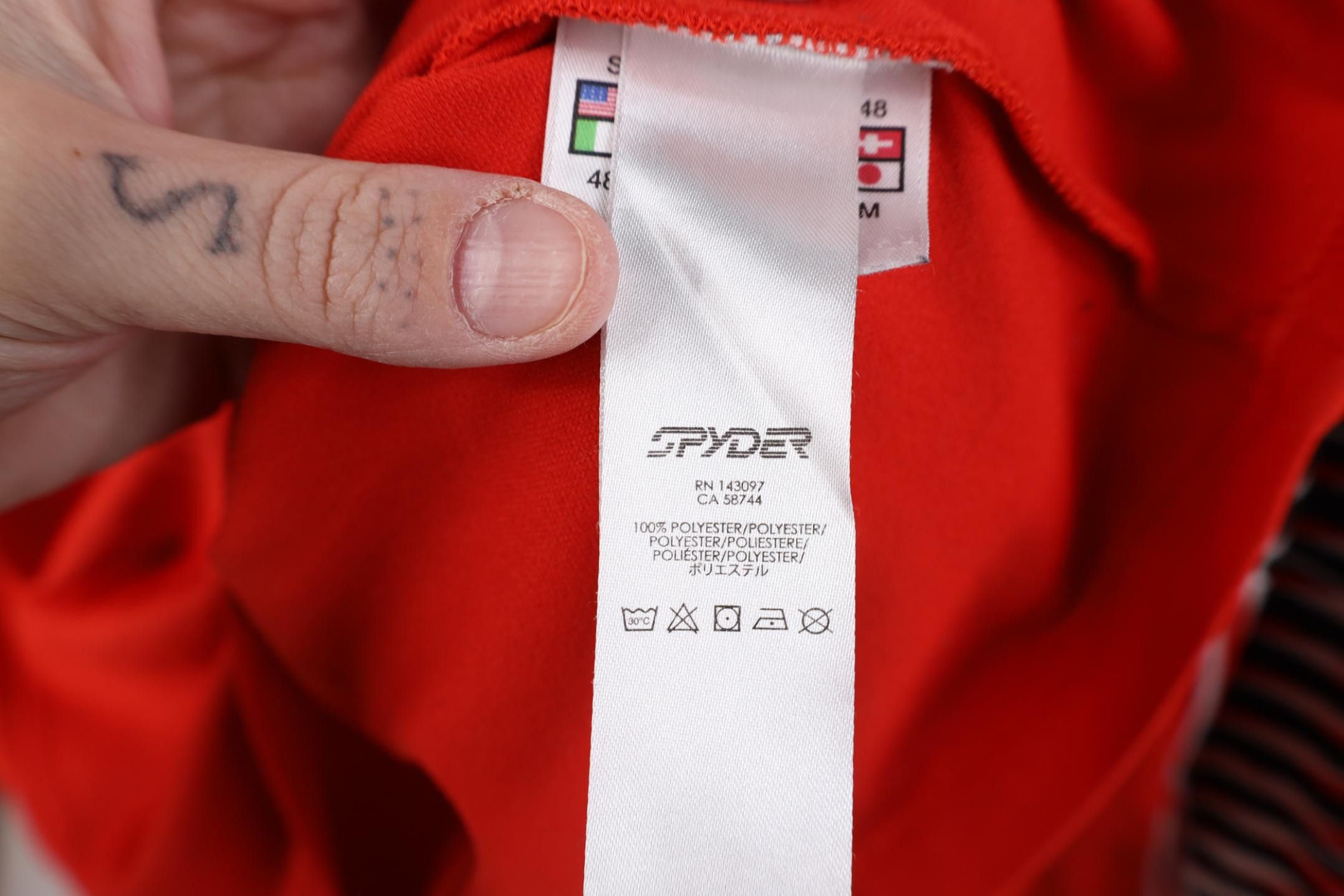 Spyder Spyder Spider Web Big Logo 1/4 Zip Pullover Jacket Top Red Size US S / EU 44-46 / 1 - 13 Thumbnail