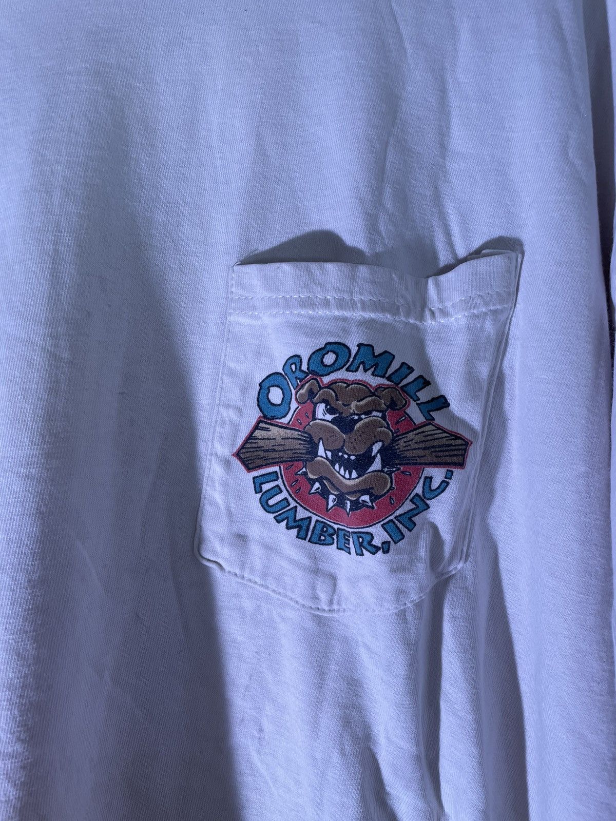 Vintage 90’s 2000’s Y2K VTG Vintage Oromill Lumber Bulldog T Shirt Size US XL / EU 56 / 4 - 9 Thumbnail