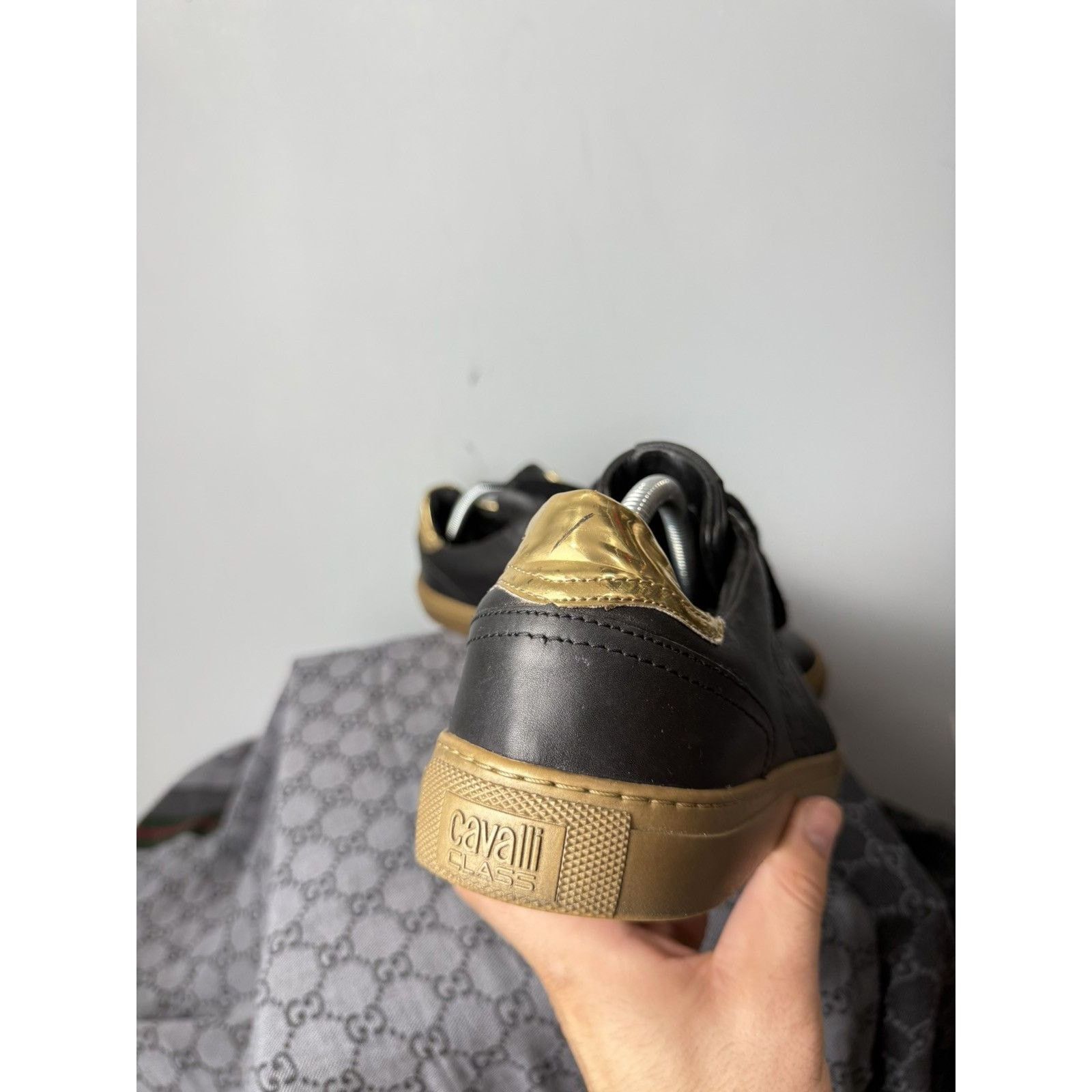 Cavalli Class Roberto Just Cavalli Class Leather Sneakers Luxury Size US 10 / EU 43 - 7 Thumbnail