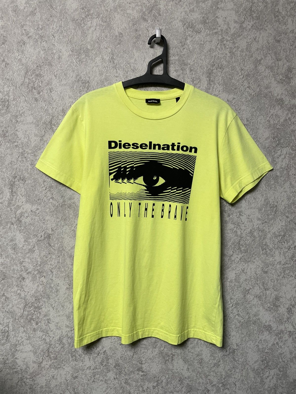 Diesel Diesel Yellow T-Shirt Dieselnation Only the Brave Size US M / EU 48-50 / 2 - 1 Thumbnail