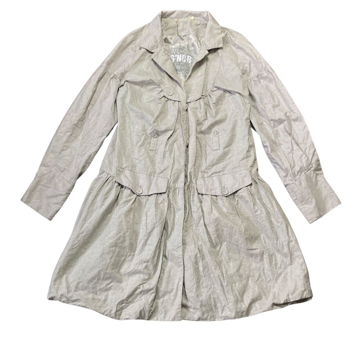 Japanese Brand × Vintage Avant garde dressy vintage coat Size L / US 10 / IT 46 - 1 Thumbnail