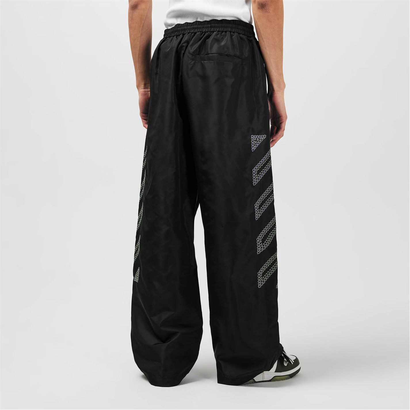 Off-White o1g2r1mq0226 Open Hem Woven Tracksuit Sweatpants & Joggers Size US 32 / EU 48 - 3 Thumbnail