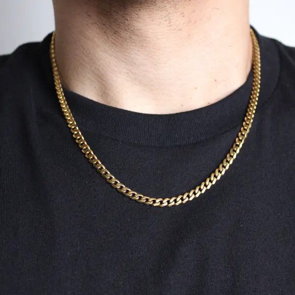 Jewelry Fukuzawa x Mii Gold 5mm Cuban Link Chain Necklace 18"-24" Size ONE SIZE - 5 Thumbnail