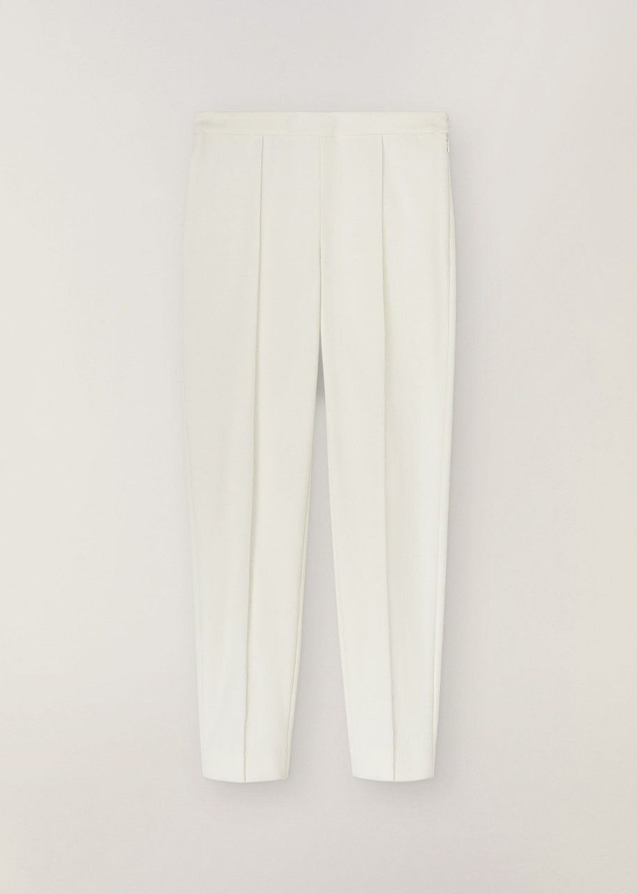 image of Loro Piana O1Srvl11E0424 Trouser In White, Women's (Size 26)