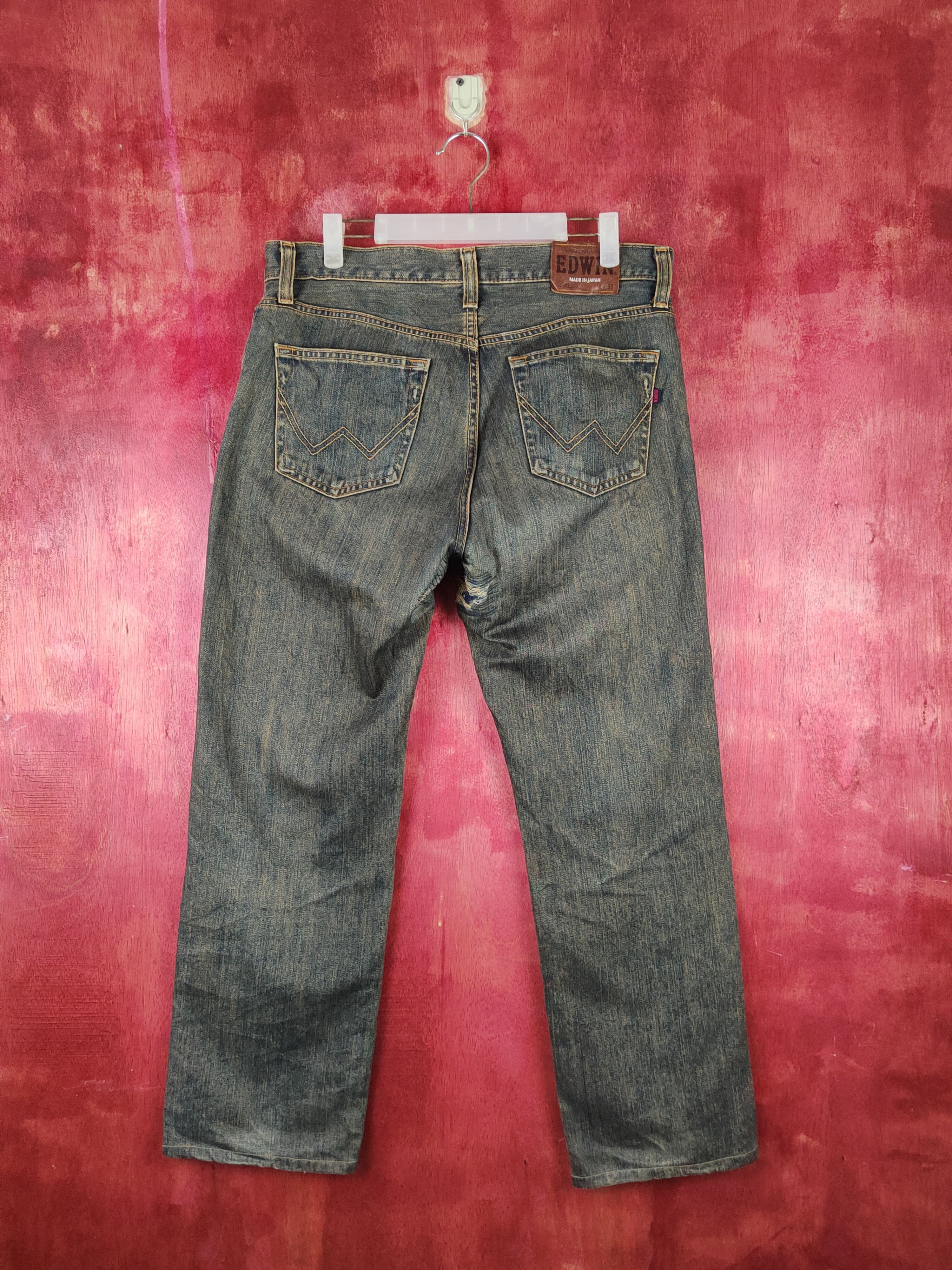 Edwin Edwin Dark Blue Faded Multipocket Denim #S1618 Size US 34 / EU 50 - 8 Thumbnail