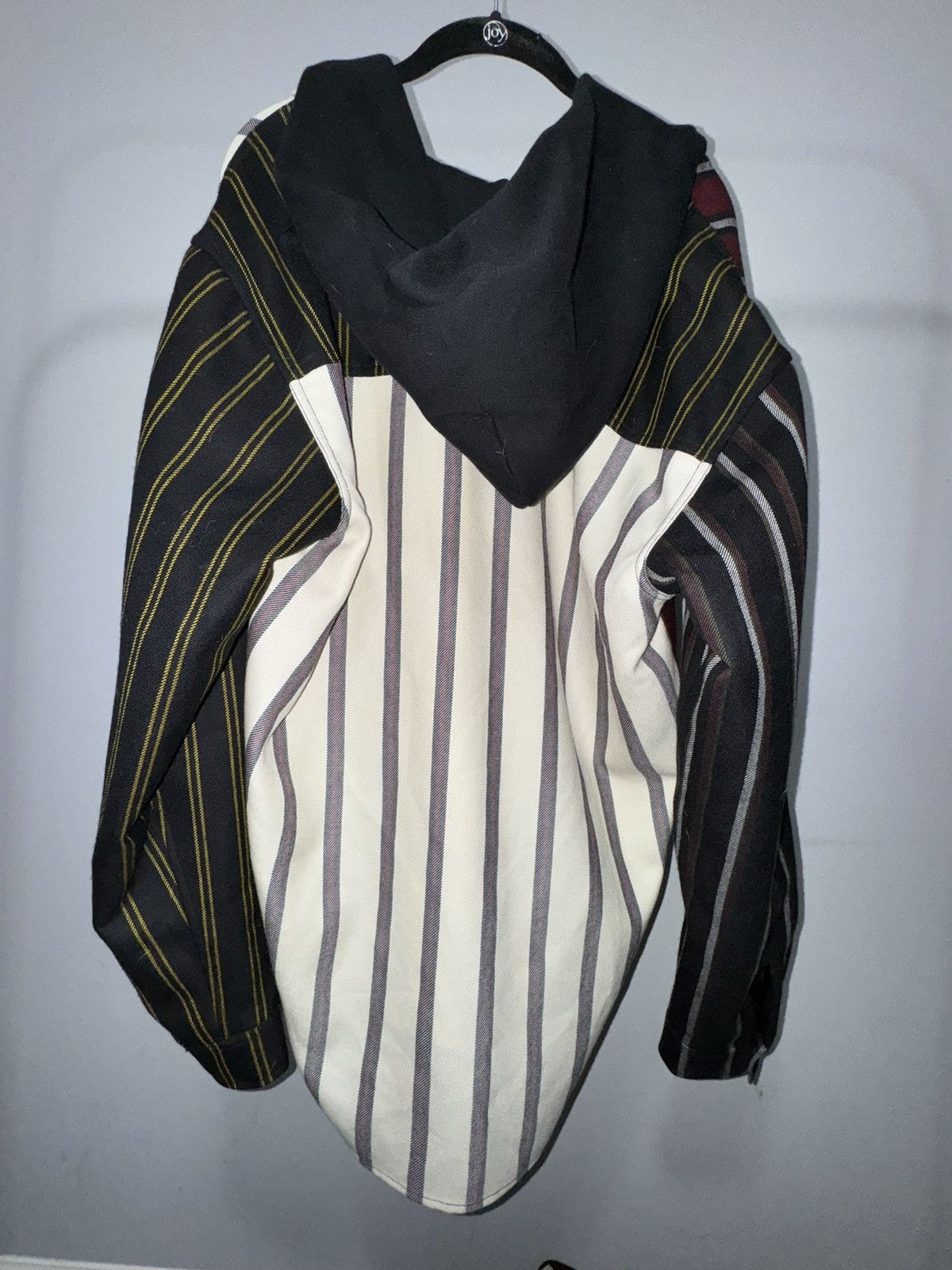 Alexander Wang Men’s Wool Patchwork Hoodie Shirt