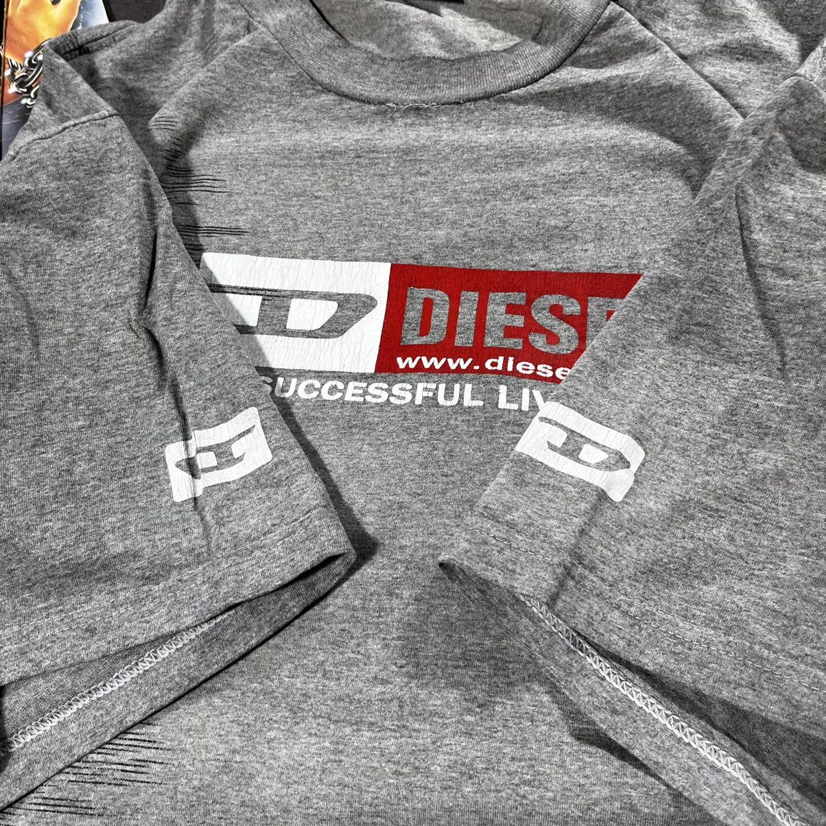 Diesel Vintage 90s Diesel Spellout Big Logo Tshirt Tee Avant Garde Size US XL / EU 56 / 4 - 8 Thumbnail