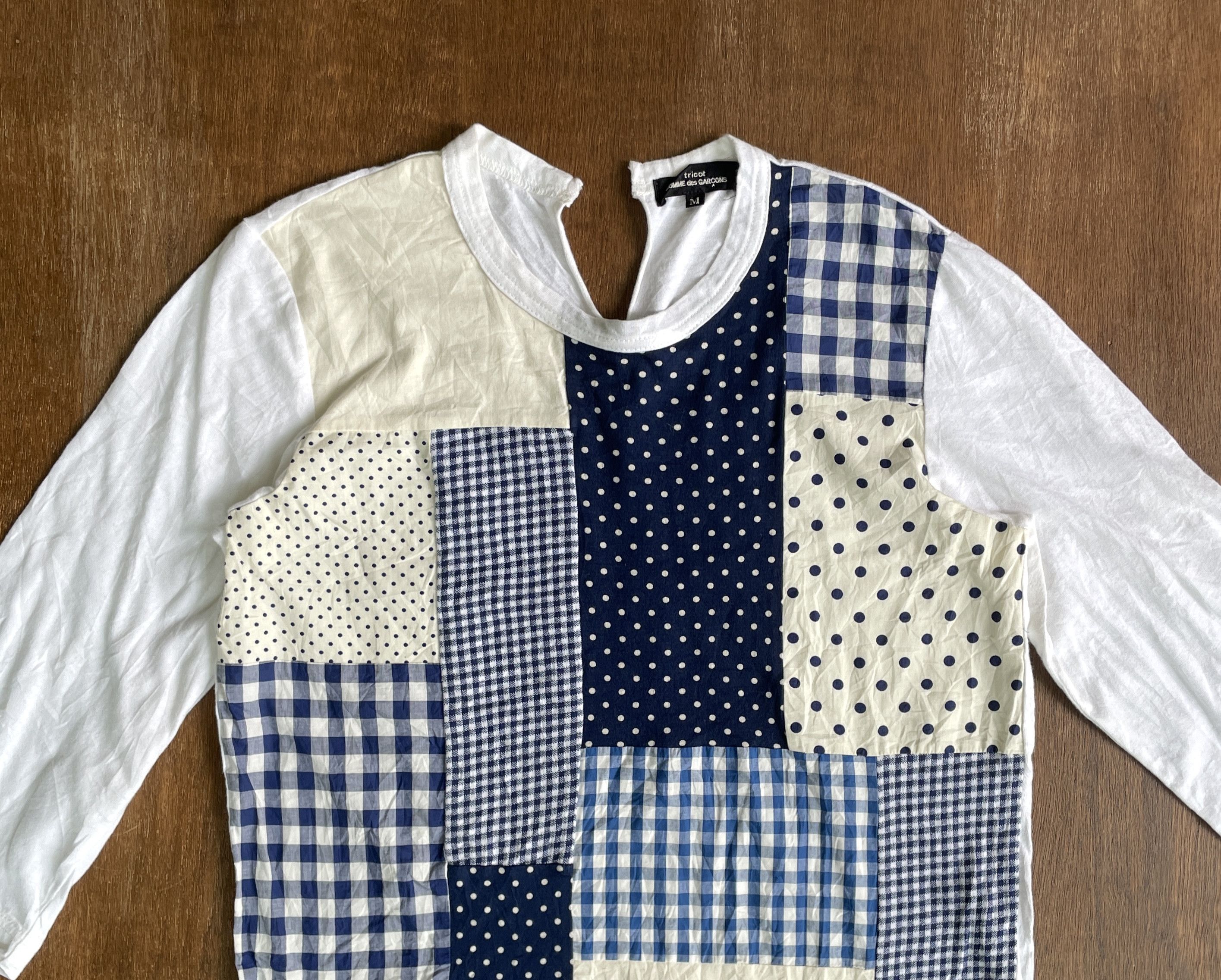 Comme des Garcons Comme des Garcons Boro Five Fabric Patch Tee 2012 Size US S / EU 44-46 / 1 - 2 Thumbnail