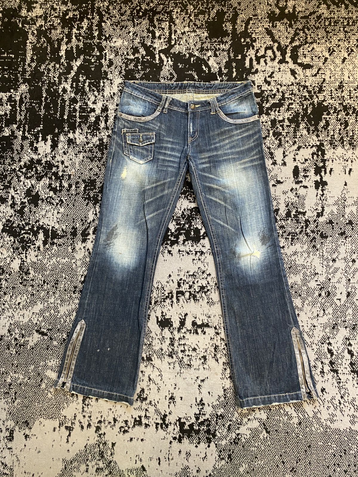 Japanese Brand Fuga Denim Zip Vintage Denim Jeans Size US 34 / EU 50 - 1 Thumbnail