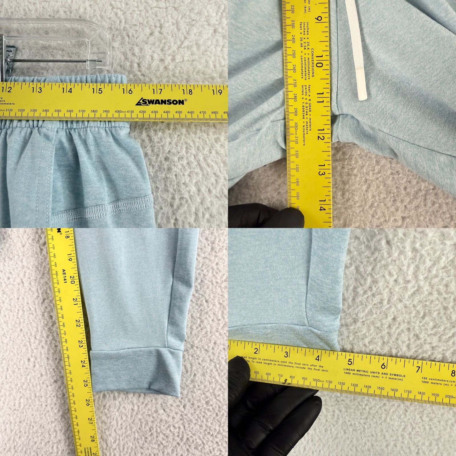 Vintage Nobull Jogger Pants Womens Medium Blue Drawstring Tapered Gym Workout Athleisure Pants Size 32" / US 10 / IT 46 - 8 Thumbnail