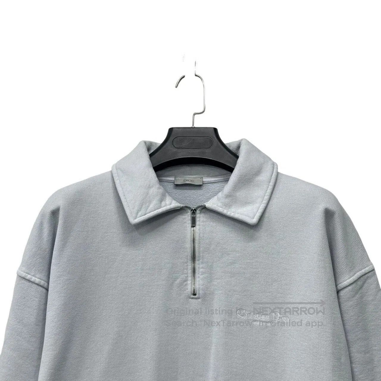 Dior Dior Ice Blue Embroidered Logo Sweatshirt. Size US M / EU 48-50 / 2 - 3 Thumbnail