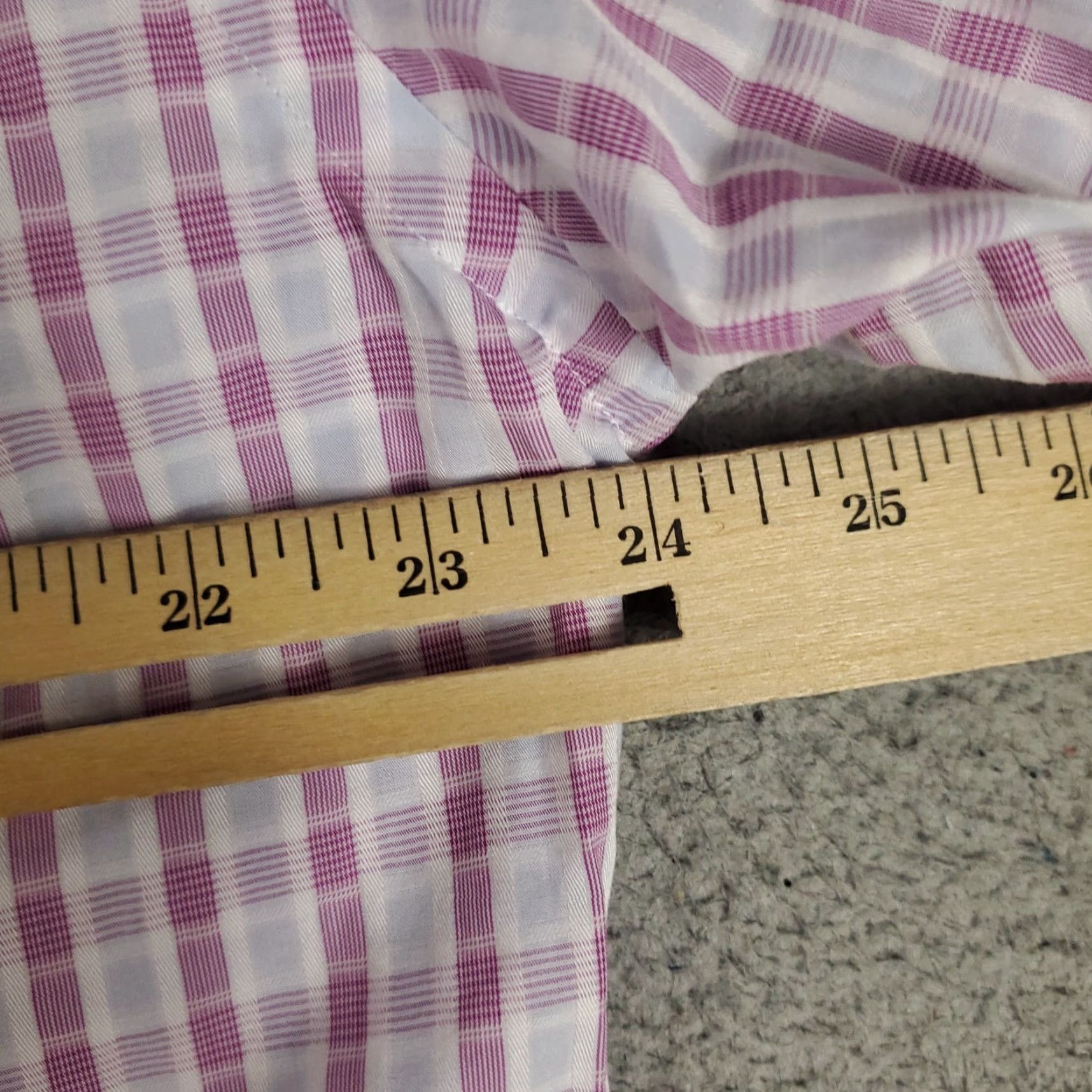 Tommy Bahama Tommy Bahama Shirt Mens 16 Purple Plaid Long Sleeve Button Up 100% Cotton Size 42R - 5 Thumbnail