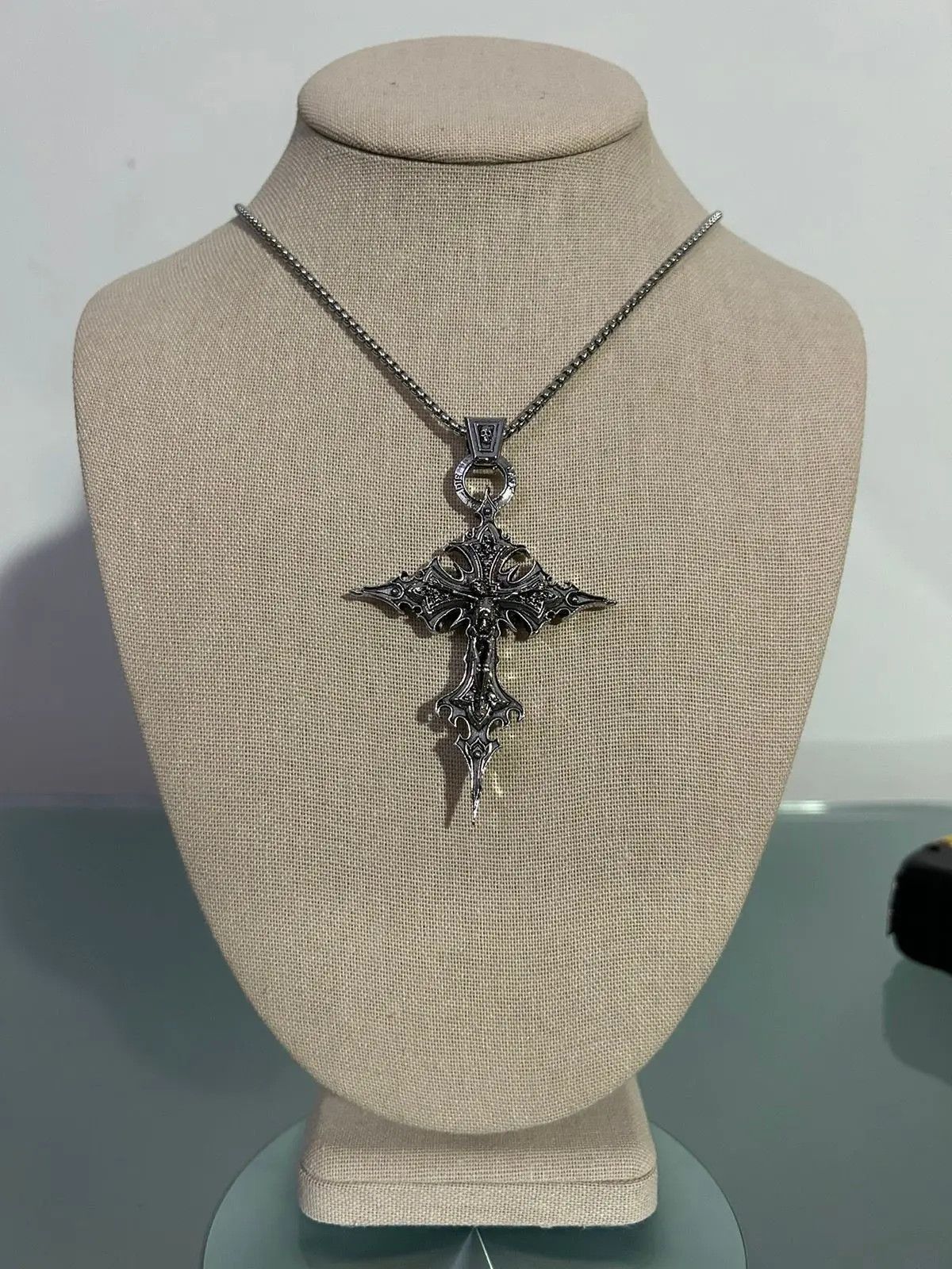 Japanese Brand Gothic Skeleton Cross Necklace Size ONE SIZE - 3 Thumbnail