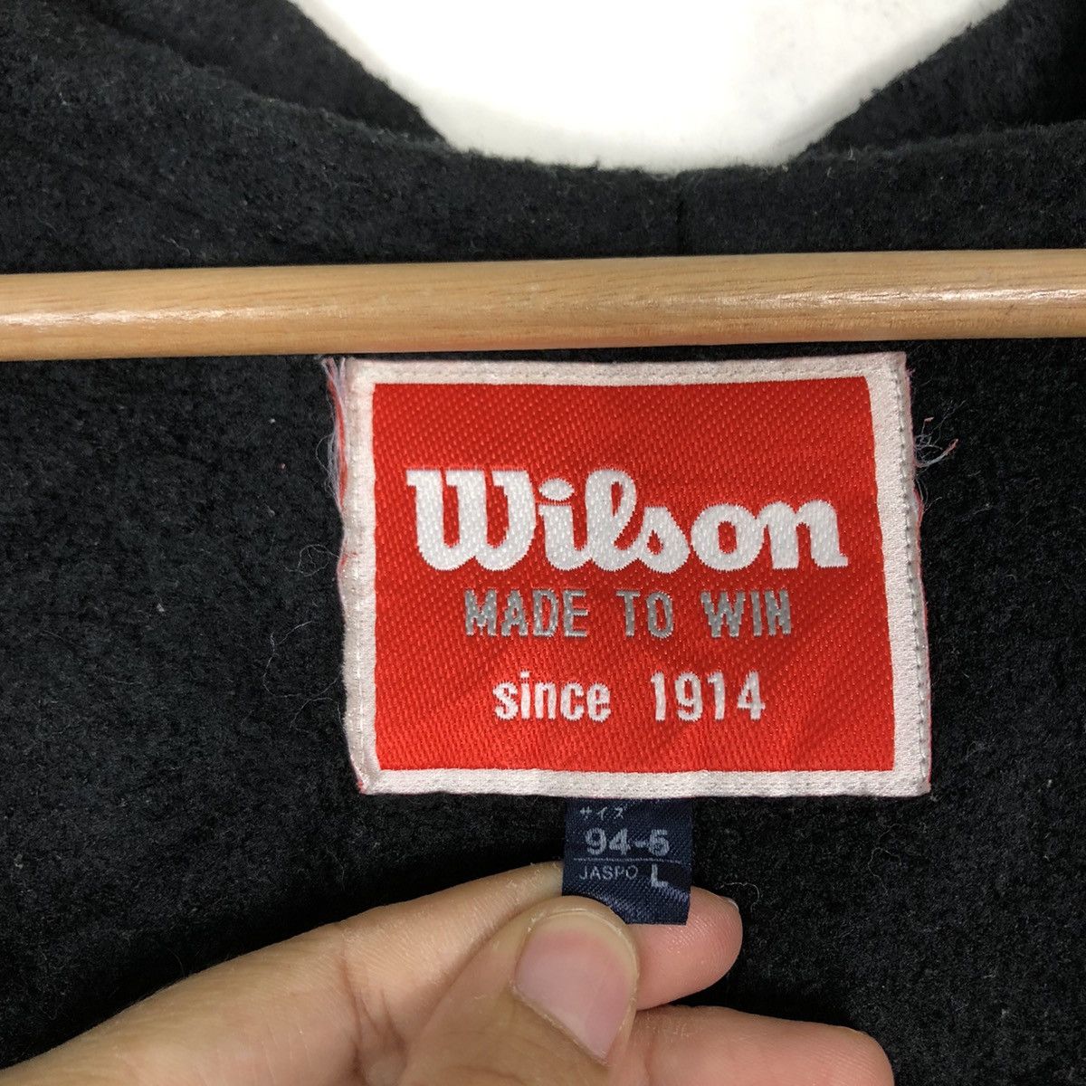 Japanese Brand 🔥Vintage Wilson Overprint Hoodie Zipper Jacket Streetwear Size US L / EU 52-54 / 3 - 15 Thumbnail