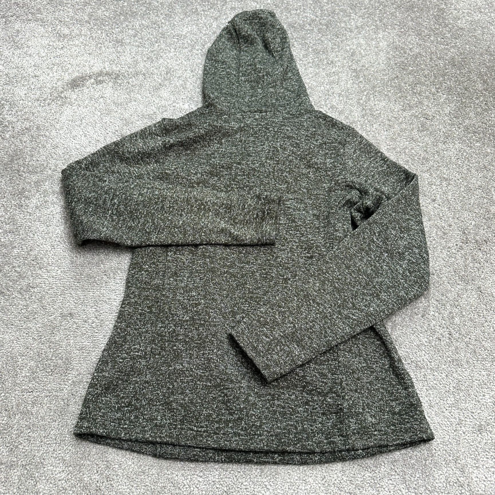 Vintage Columbia Hoodie Womens Medium Gray Pullover Sweatshirt Casual All Seasons Outdoor Hiking Fall Spring Summer Knit Raglan Sleeve Button Front Size M / US 6-8 / IT 42-44 - 2 Thumbnail