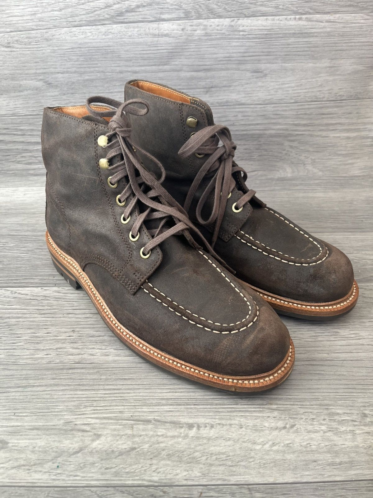 Grant Stone Grant stone brown leather suede boots like alden indy Size US 9.5 / EU 42-43 - 1 Thumbnail