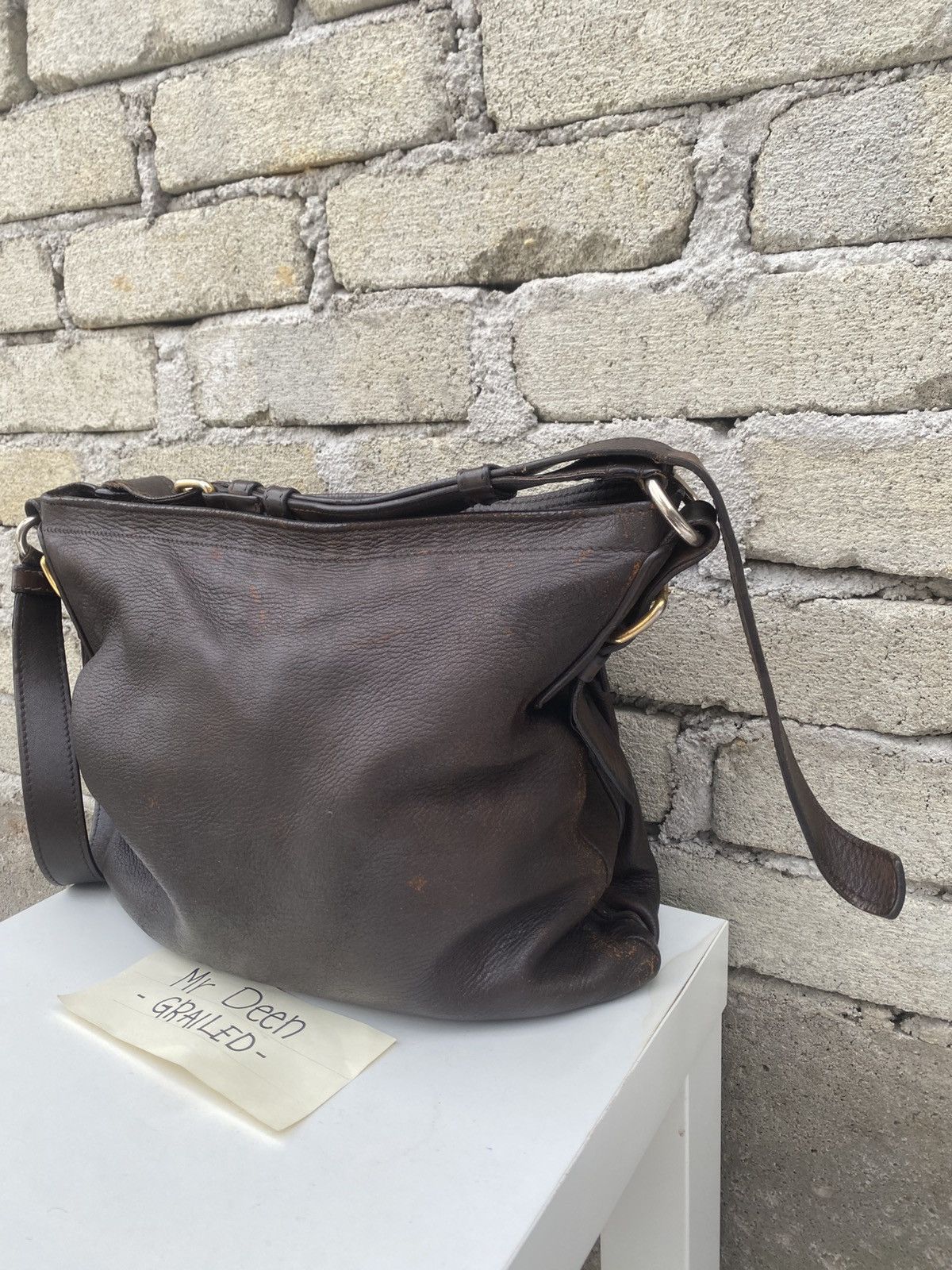 Prada Rare PRADA Leather Cross Body Bag Size ONE SIZE - 8 Thumbnail