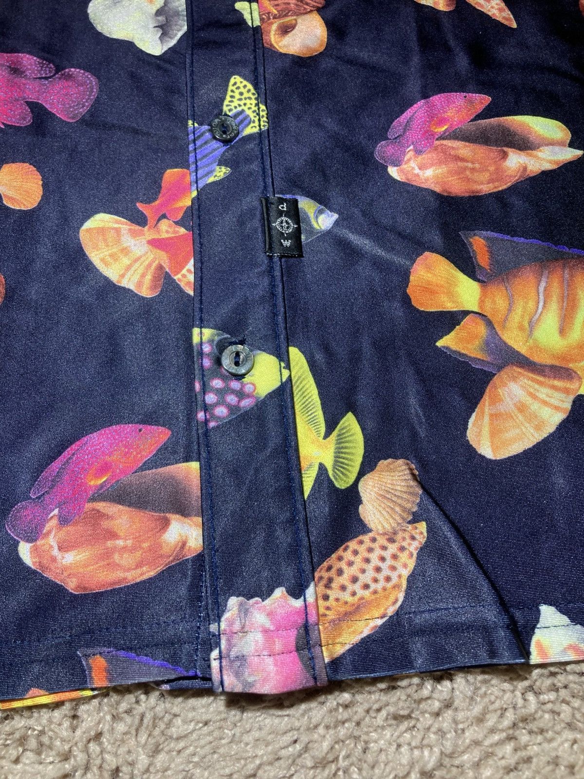 Dexter Wong SS99 Dexter Wong Fish Print Button Up Rave 90s 1999 UK Size US S / EU 44-46 / 1 - 5 Thumbnail