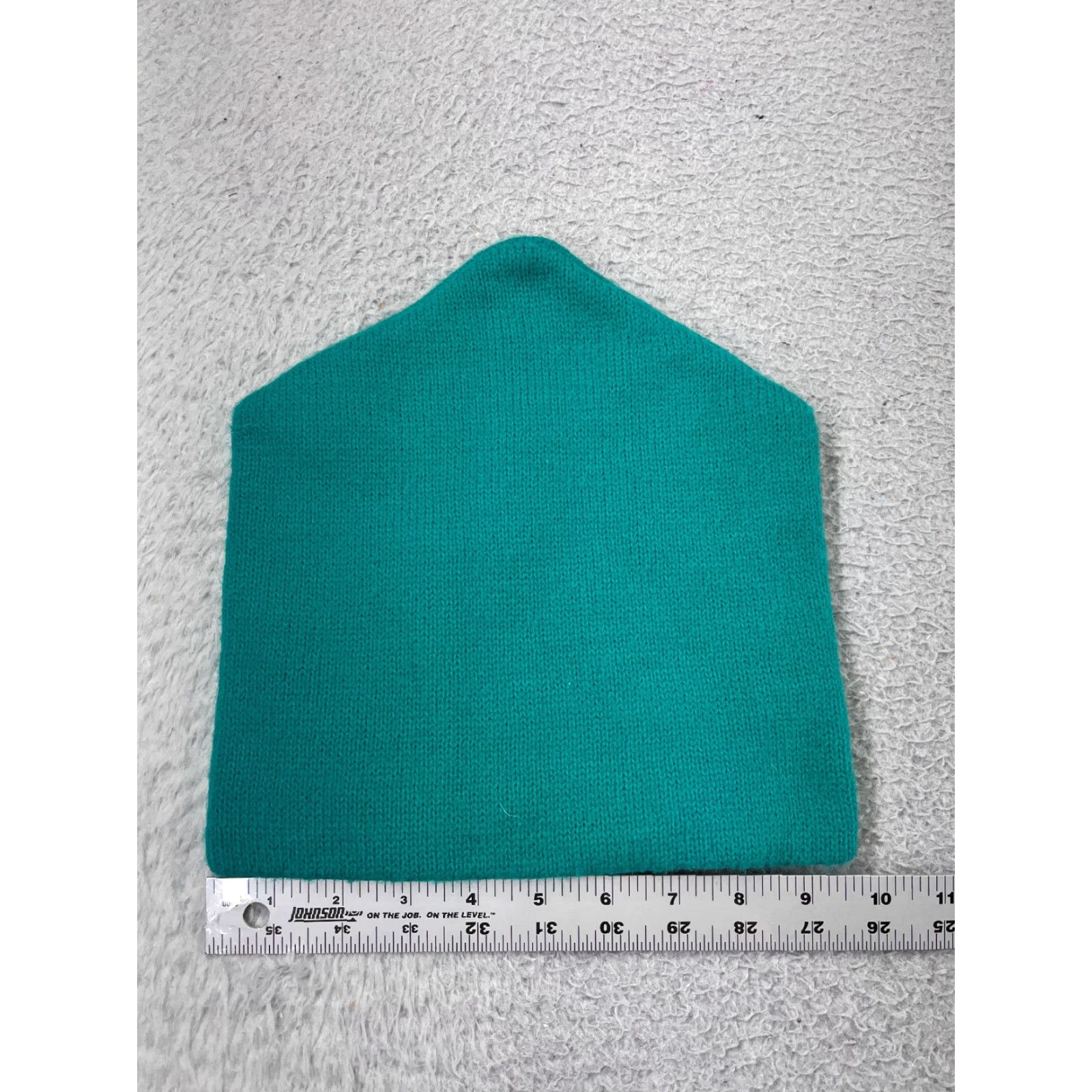 Vintage Acrylic Knit Beanie Hat Adult One Size Teal Ski Winter Casual Mens Size ONE SIZE - 2 Thumbnail