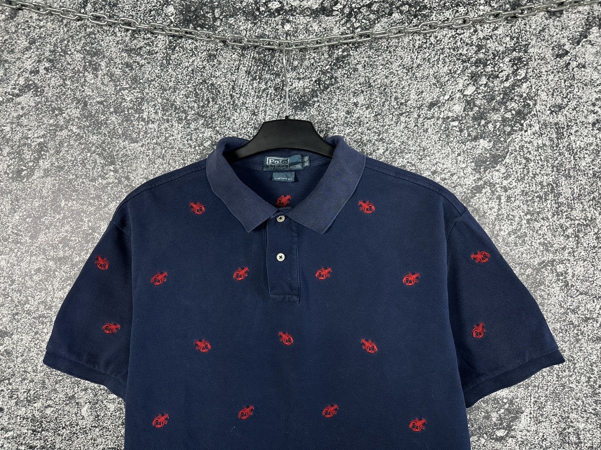 Polo Ralph Lauren Polo Ralph Lauren Crab Embroidered Polo Shirt Over Print XL Size US XL / EU 56 / 4 - 2 Thumbnail
