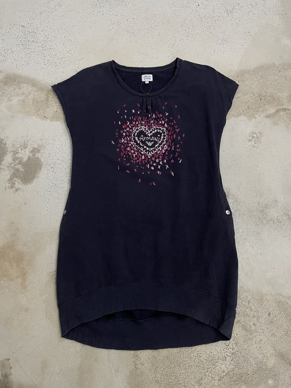 Armani Armani Junior Blouse Heart Love Embroidery Size XS / US 0-2 / IT 36-38 - 1 Thumbnail