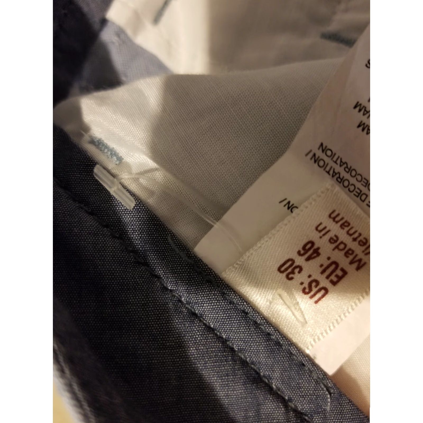Vintage Penguin Shorts Khaki Blue Cotton Chino 30 32 Mens 30 Regular Size Mens Blue Chino Shorts Size US 30 / EU 46 - 5 Thumbnail