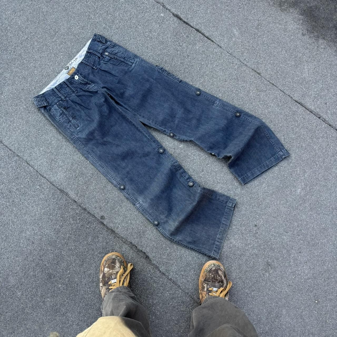 JNCO × Japanese Brand × Vintage Vintage y2k 90s archive Japanese style carpenter cargo jeans Size US 32 / EU 48 - 2 Thumbnail