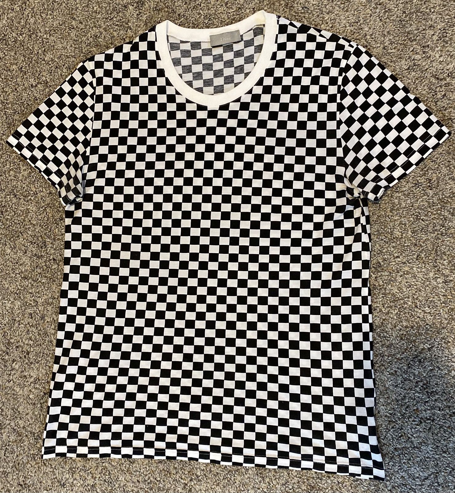 Dior SS06 Dior Checkered tee Size US S / EU 44-46 / 1 - 1 Thumbnail