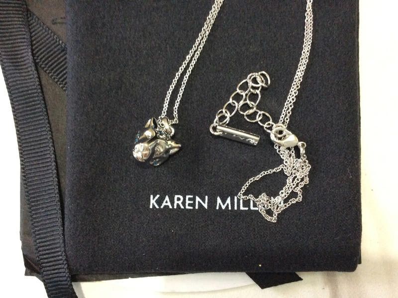 Designer Karen Millen stainless steel necklace Size ONE SIZE - 1 Thumbnail