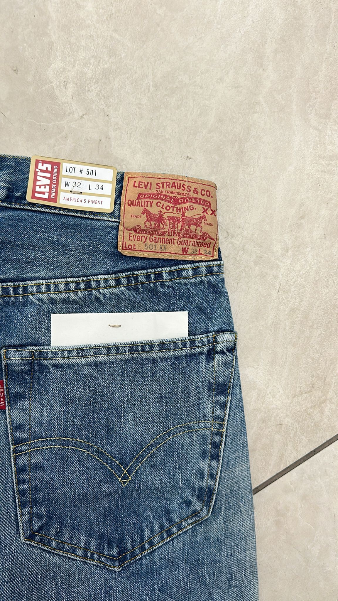 Levi's Vintage Clothing LVC Levi's Vintage Clothing 1955 501XX BigE Selvedge Jeans Size US 32 / EU 48 - 6 Thumbnail
