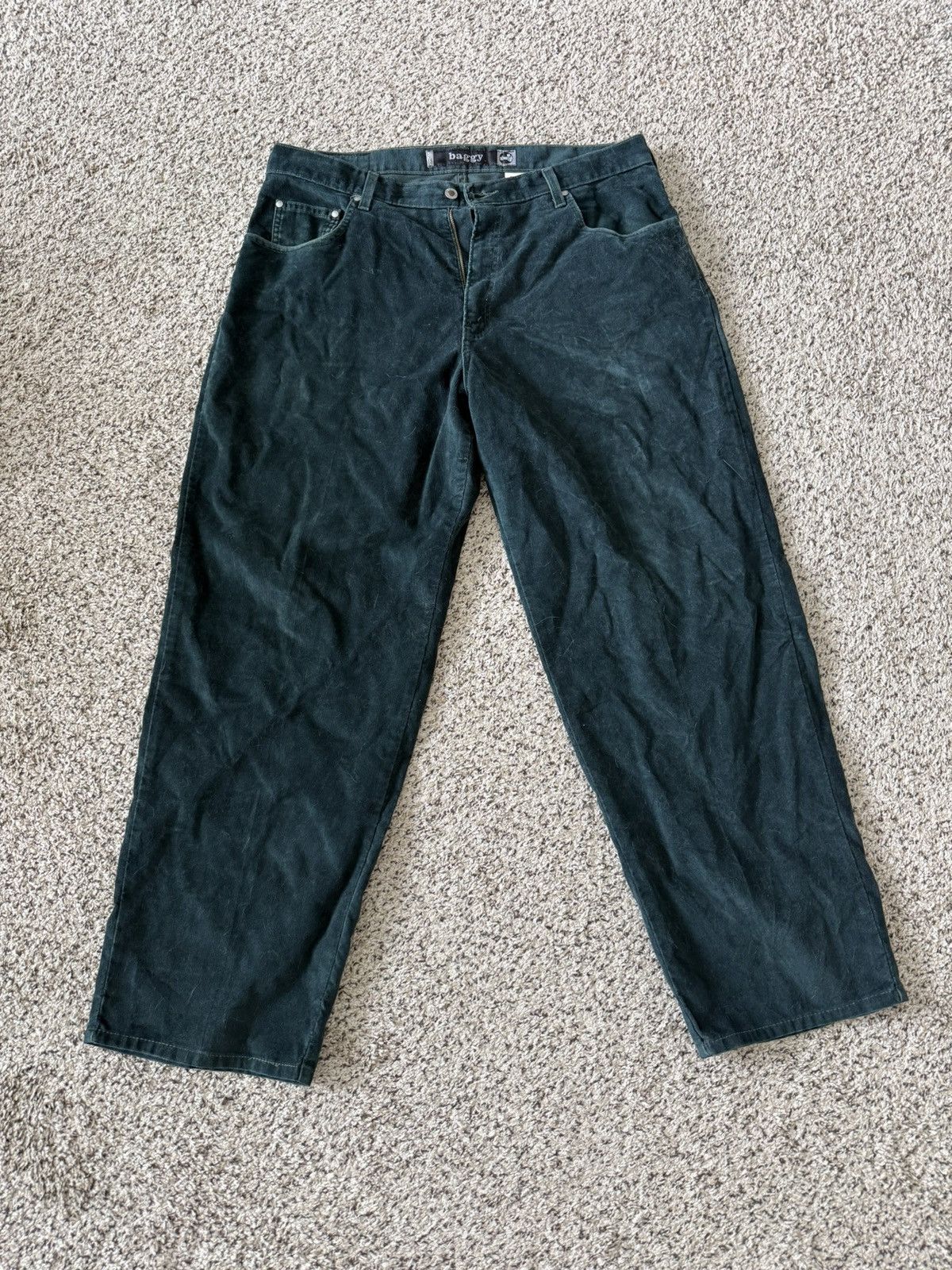 Levi's Vintage Clothing Vintage Levi’s Baggy Silvertab Green Corduroy Pants Size US 38 / EU 54 - 1 Thumbnail