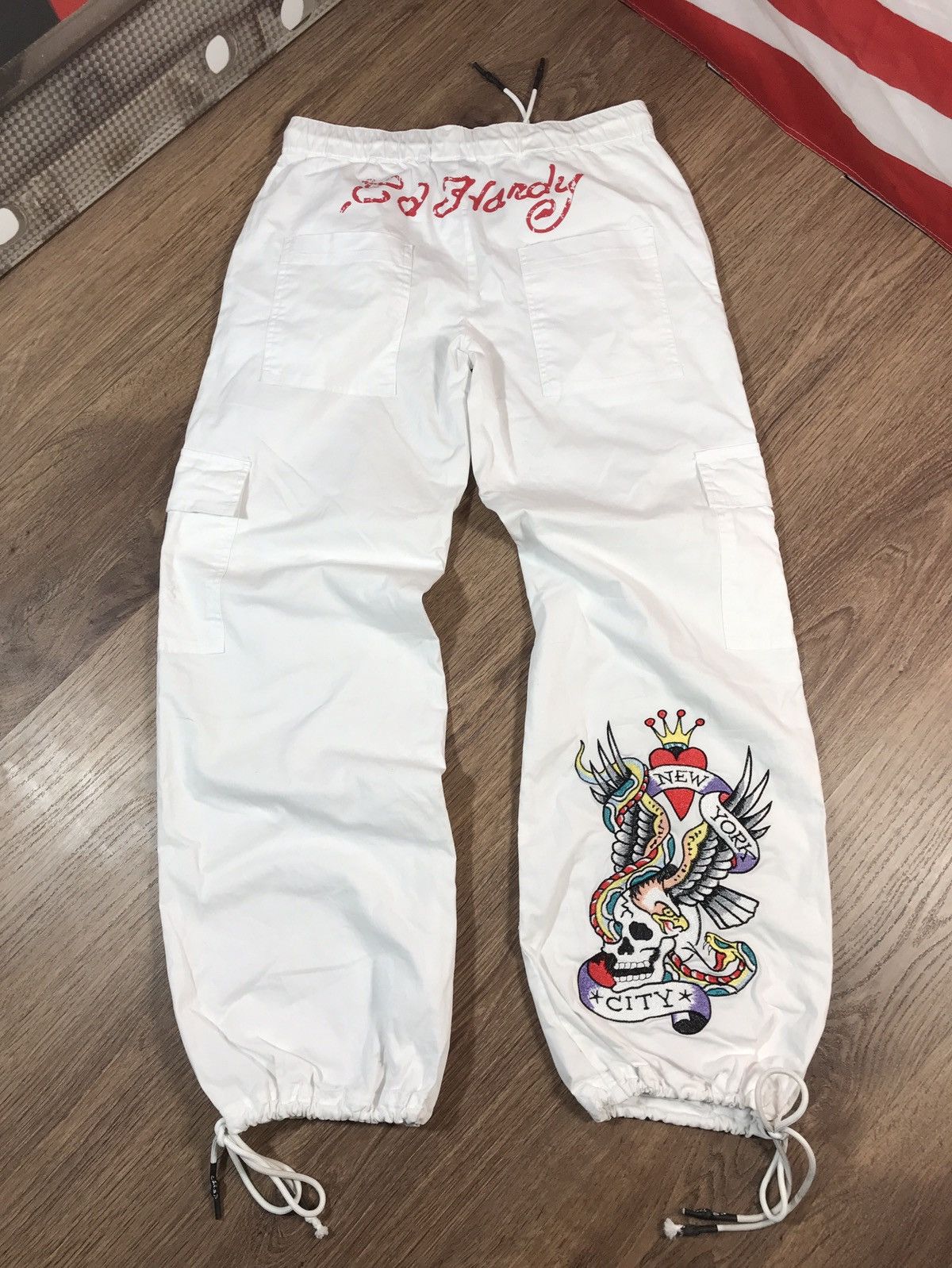 Ed Hardy Vintage Ed Hardy Japan Knit Skull Pants Size S Size US 30 / EU 46 - 1 Thumbnail