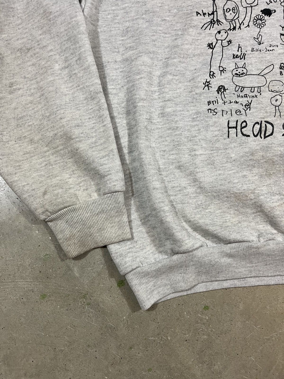 Vintage Vintage 90s Childrens Art Crewneck Sweatshirt Heather Gray Size US XL / EU 56 / 4 - 3 Thumbnail