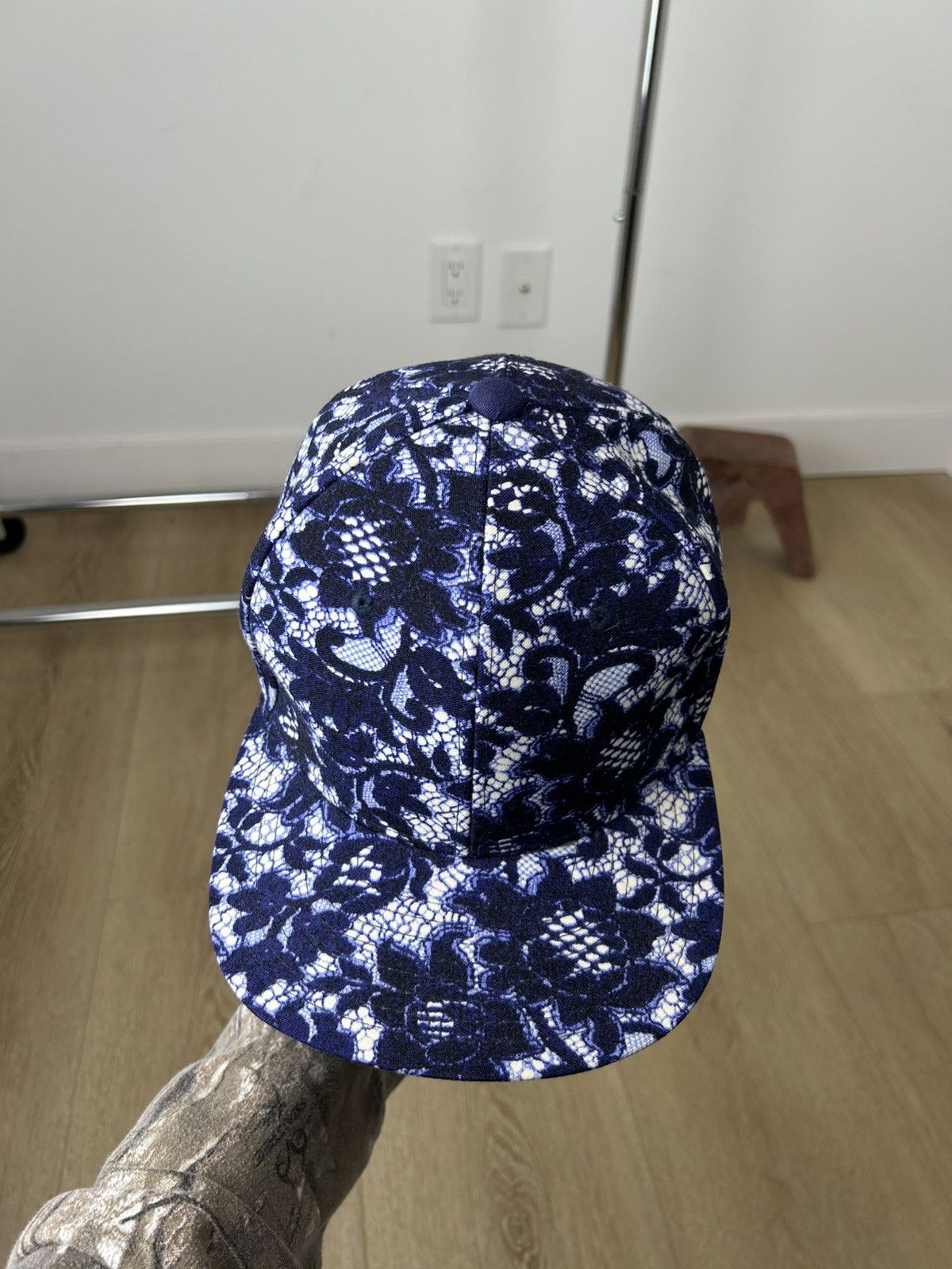 Undercover Undercover AW2014 Cold Blood Trompe-l’Œil Lace Cap (57cm) Size ONE SIZE - 3 Thumbnail