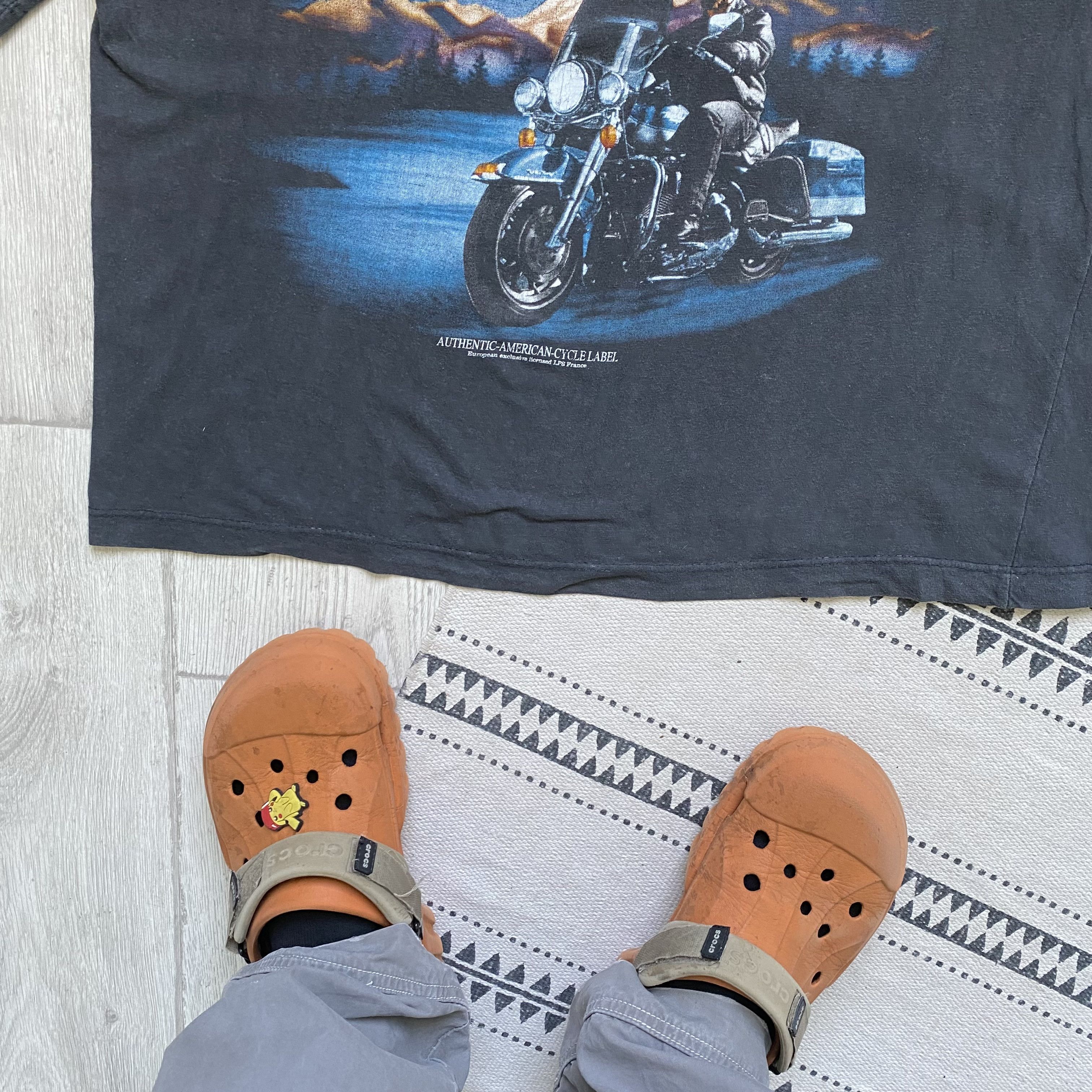 Harley Davidson 🦅 Vintage 90s USA Eagle Biker tee Harley Davidson vibe Size US M / EU 48-50 / 2 - 3 Thumbnail